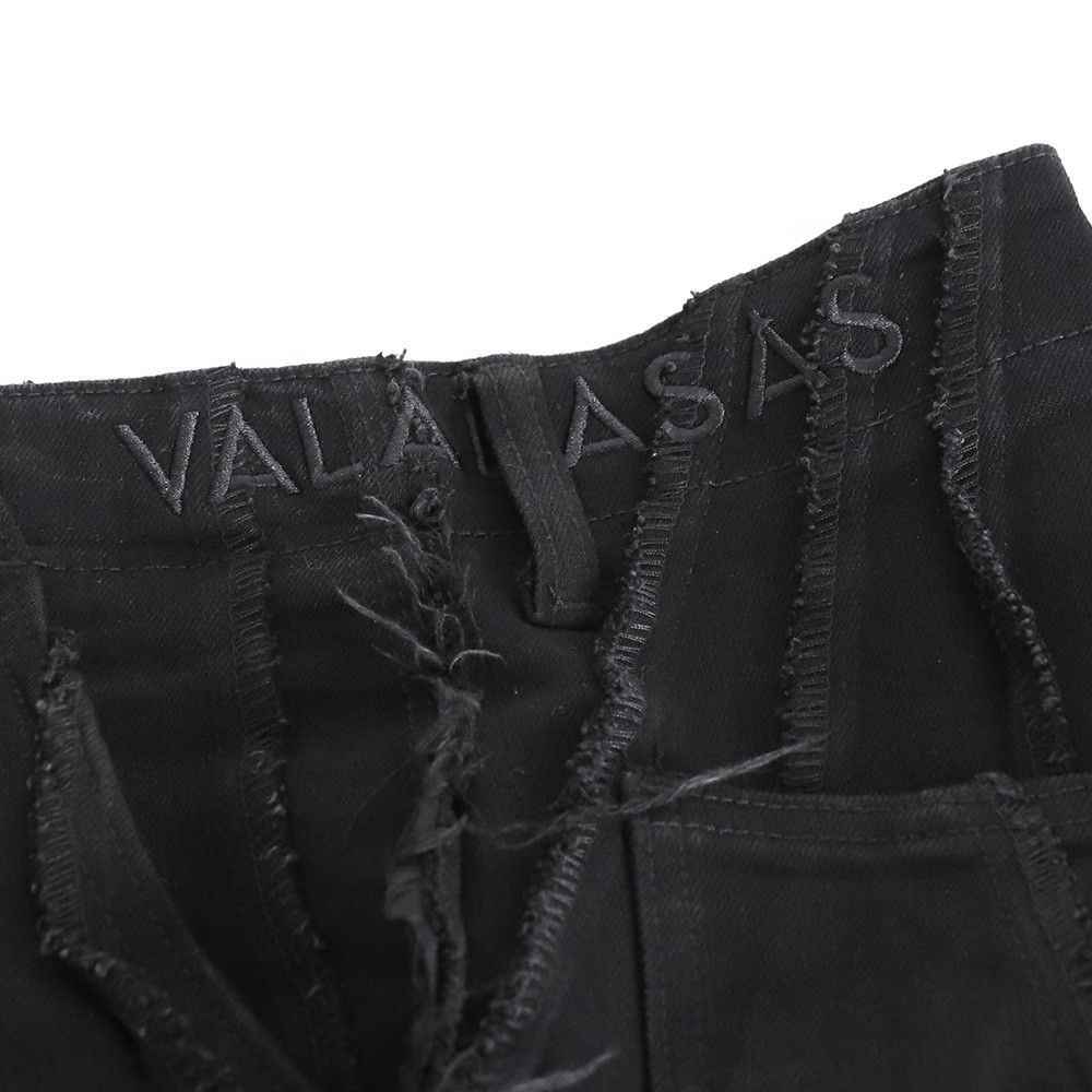 VALABASAS フリンジスタックフレアデニムパンツ サイズ30 ブラック 