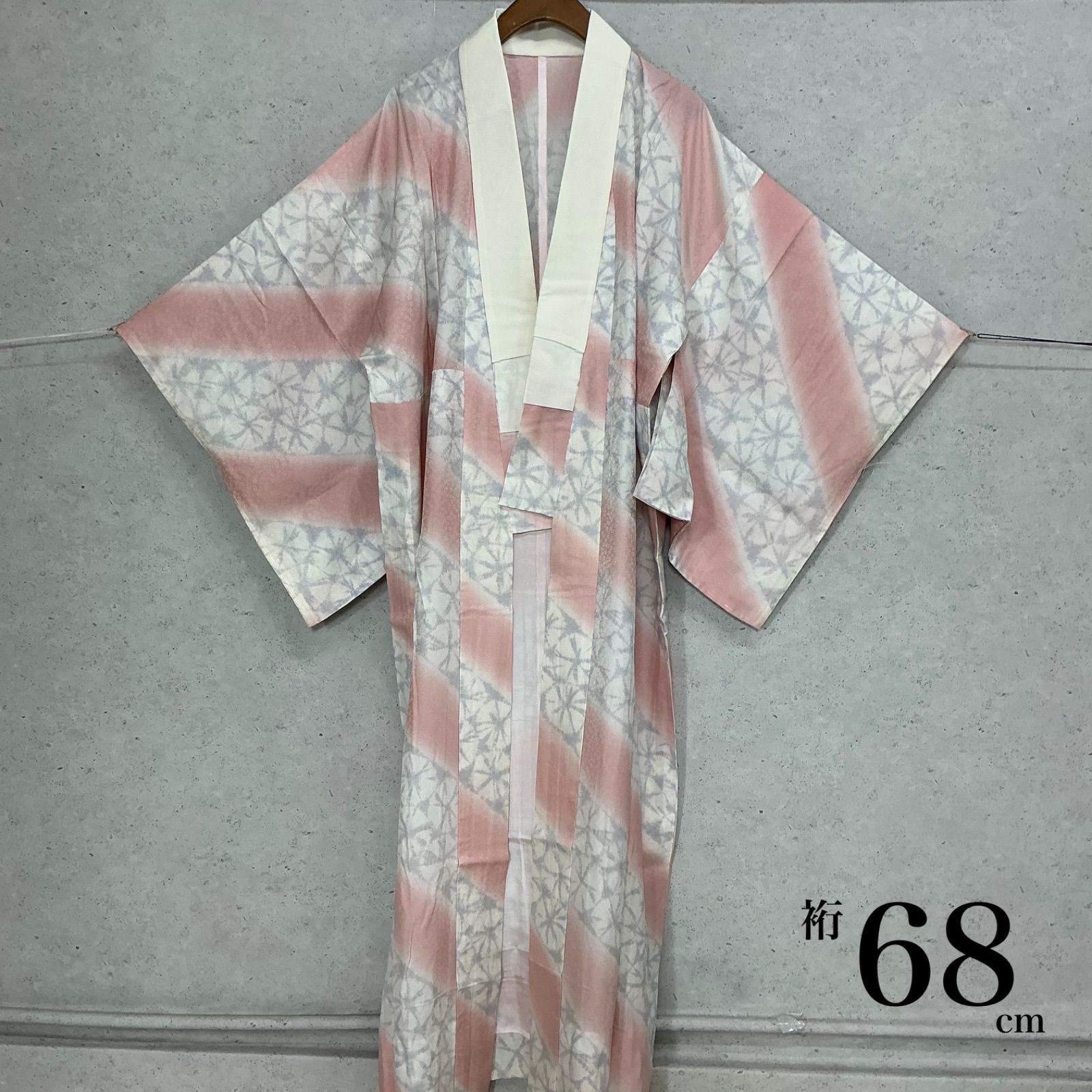 kimono+one◇未使用同然◇長襦袢◇仕付け糸付き◇白半衿付き◇単衣◇袖