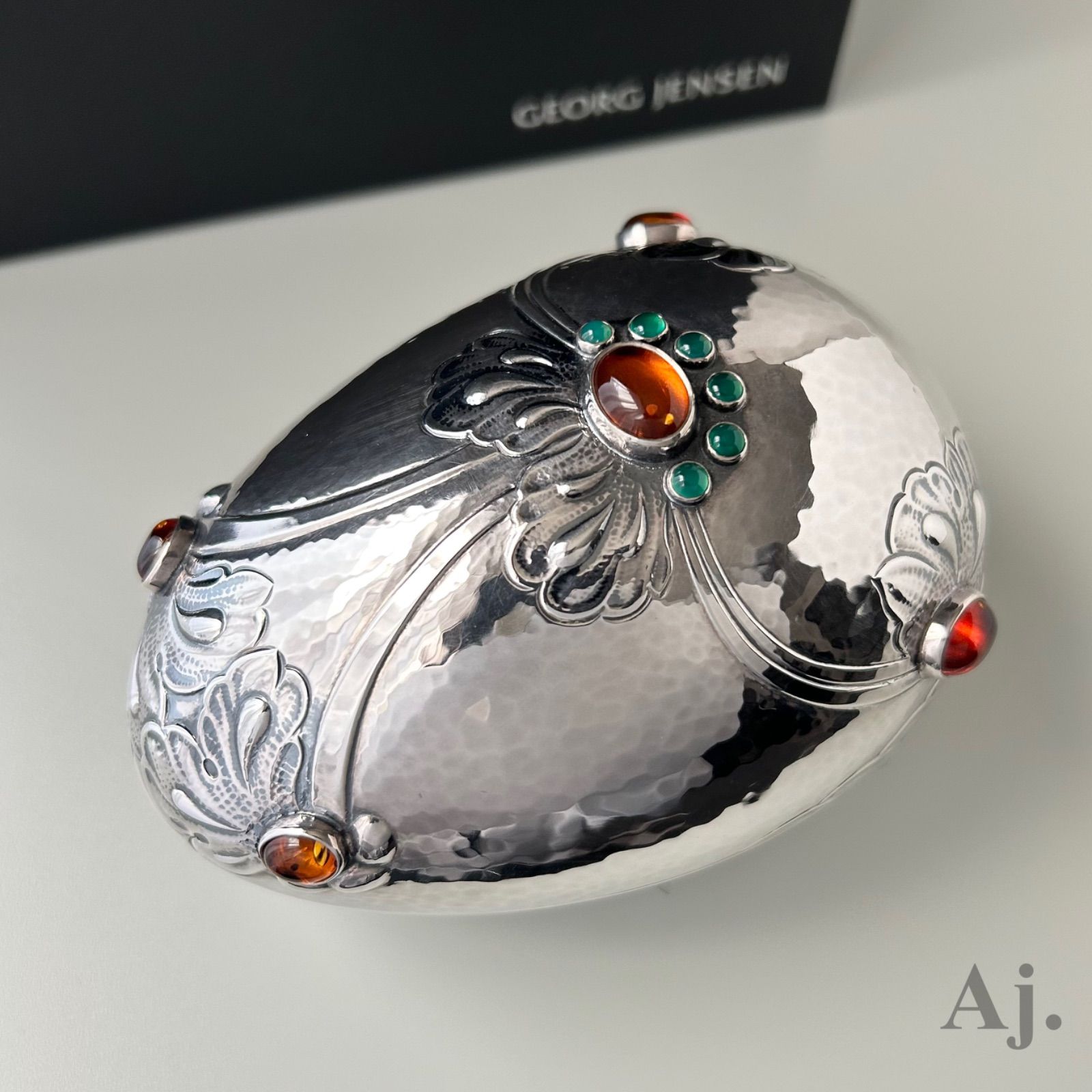 ジョージジェンセン エッグ ボックス ホームアクセサリー アンバー