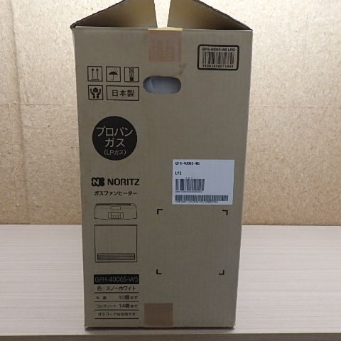 未使用品 ノーリツ ガスファンヒーター GFH-4006S-W5 LPガス - メルカリ