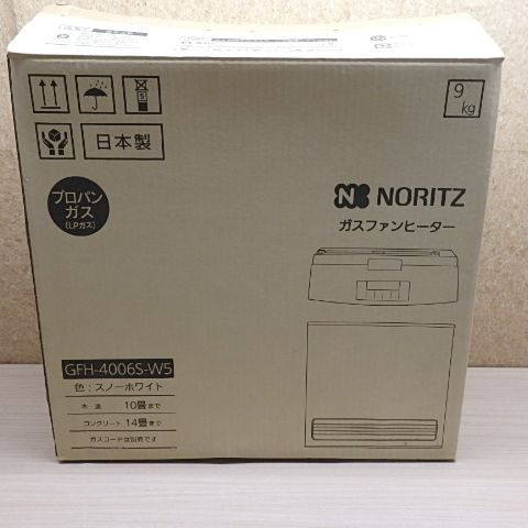 未使用品 ノーリツ ガスファンヒーター GFH-4006S-W5 LPガス - メルカリ