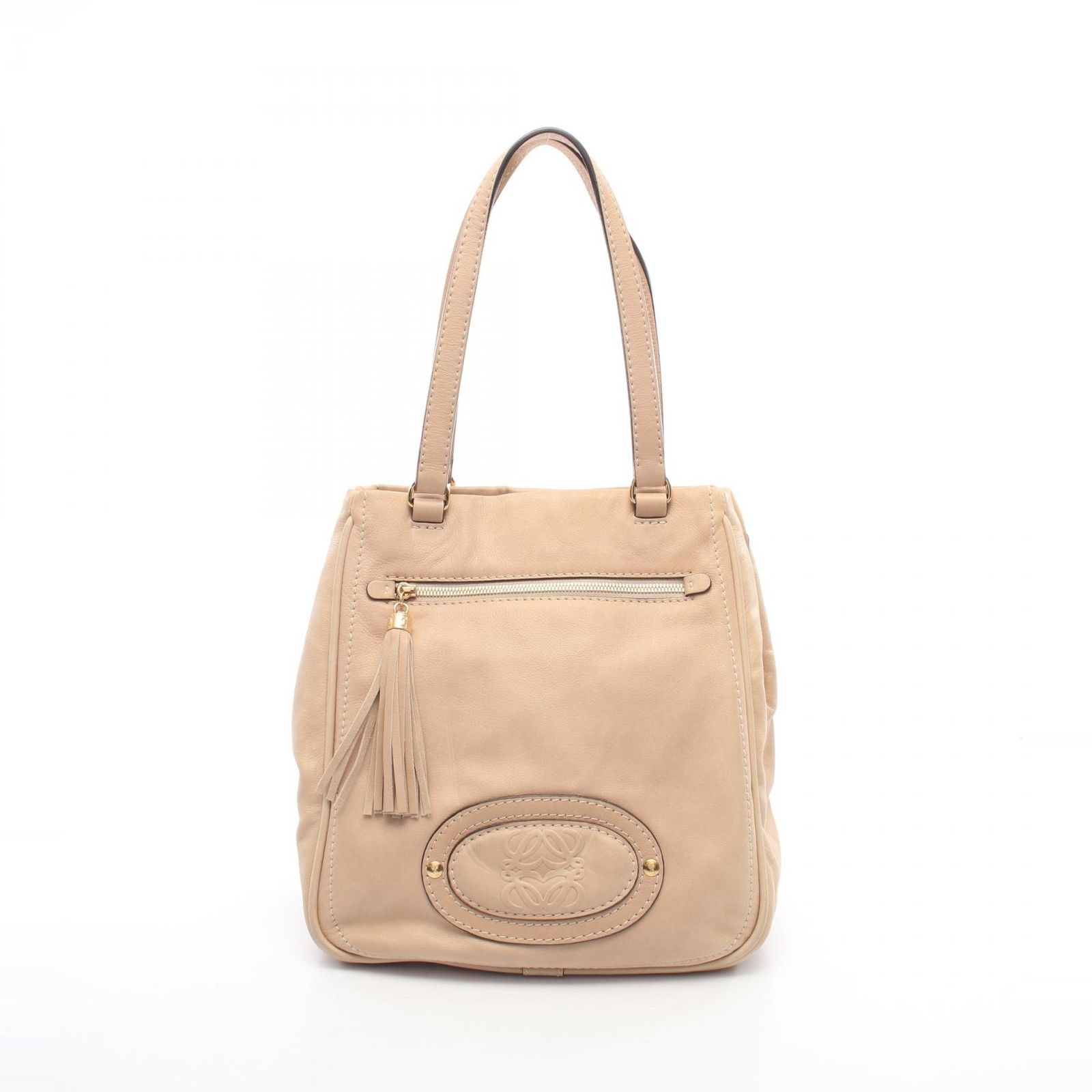 ロエベ LOEWE ショルダーバッグ アナグラム 322.75.004 ベージュ 