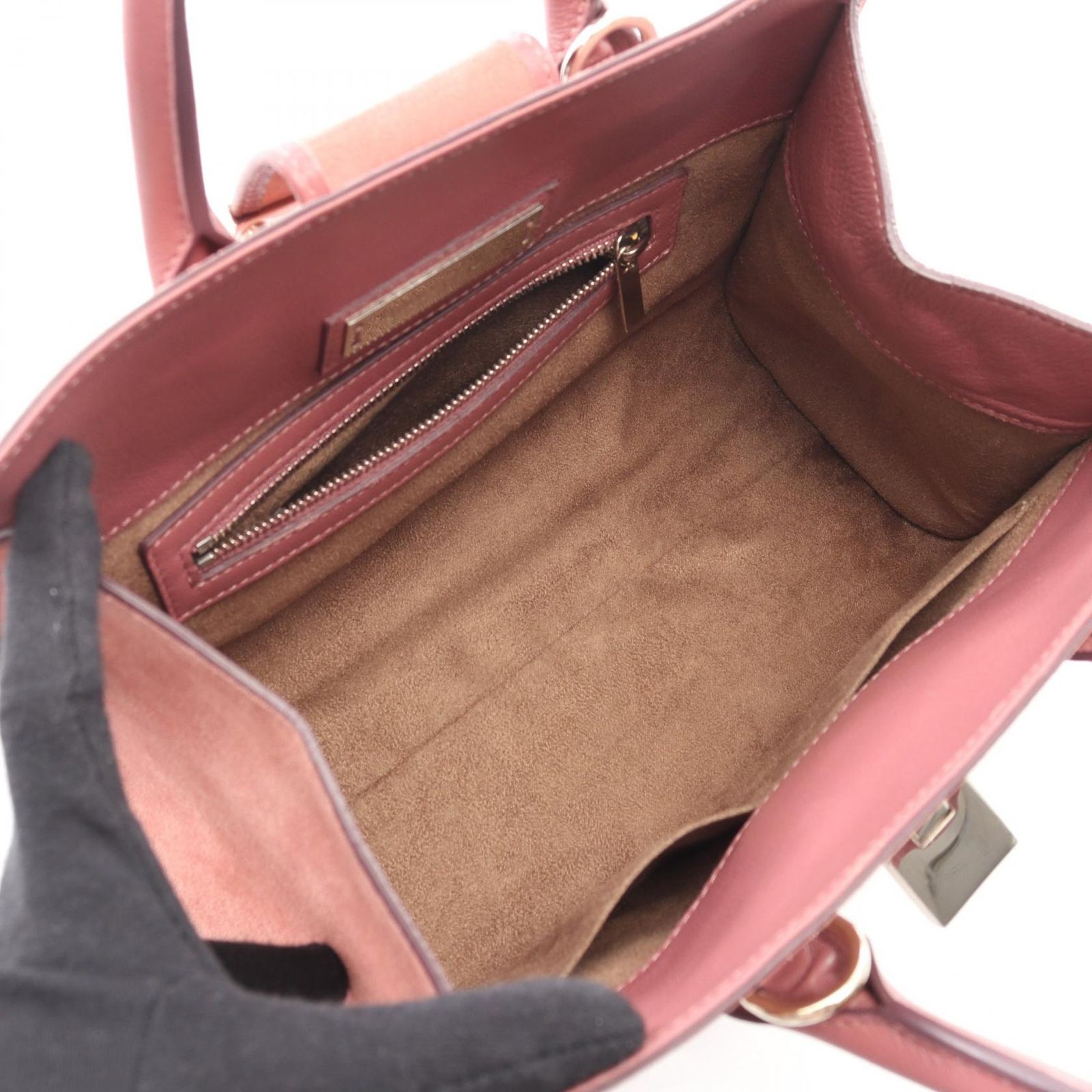 ジミーチュウ JIMMY CHOO ハンドバッグ ピンク スウェード レザー 2way 