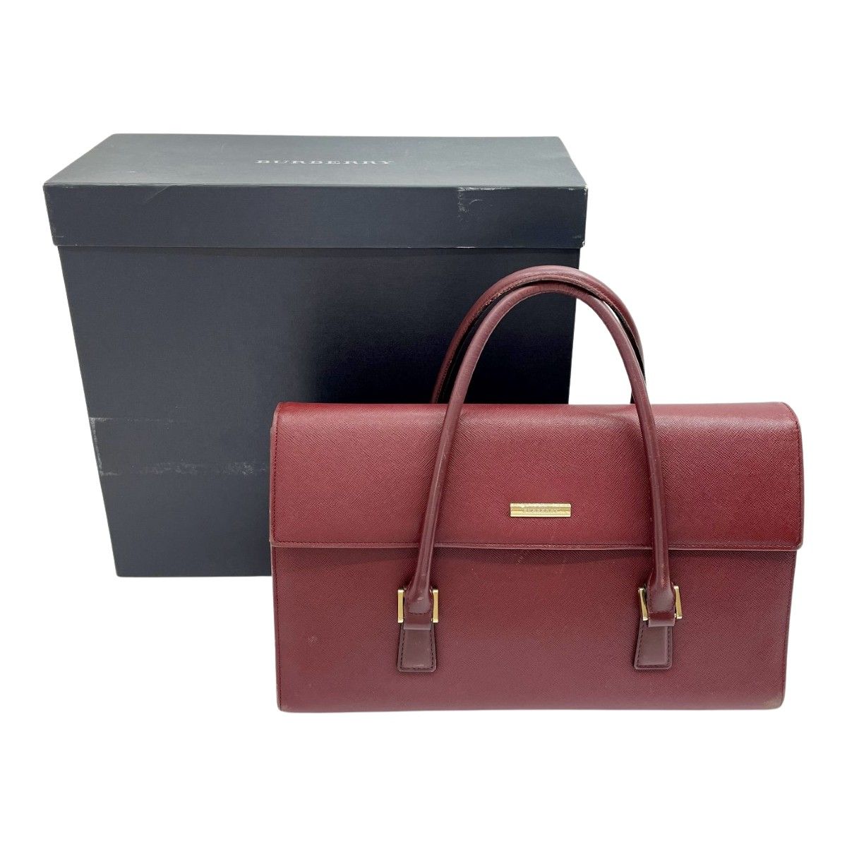 ◇◇BURBERRY バーバリー ハンドバッグ レッド レディース ブラウン x 
