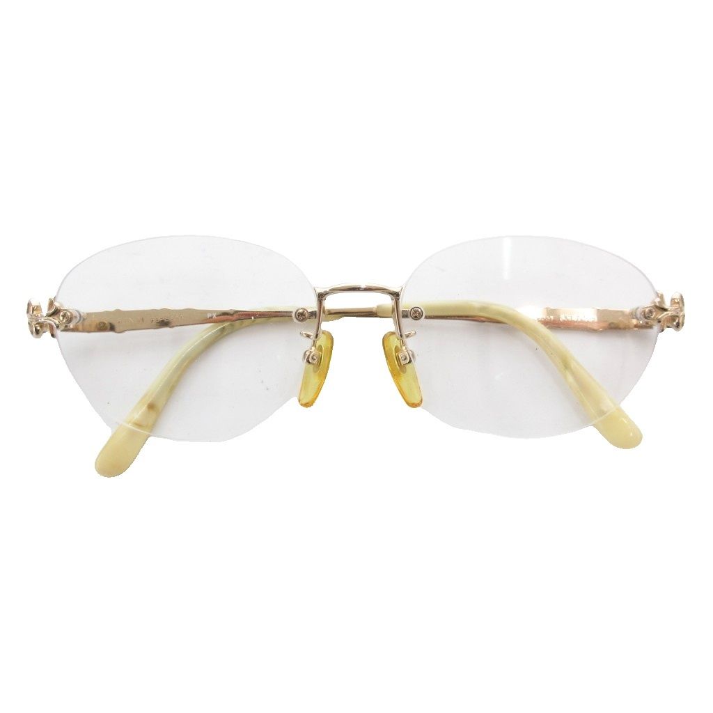 フェンディ FENDI FFロゴ ツーポイント 眼鏡 メガネ ノーフレーム 度