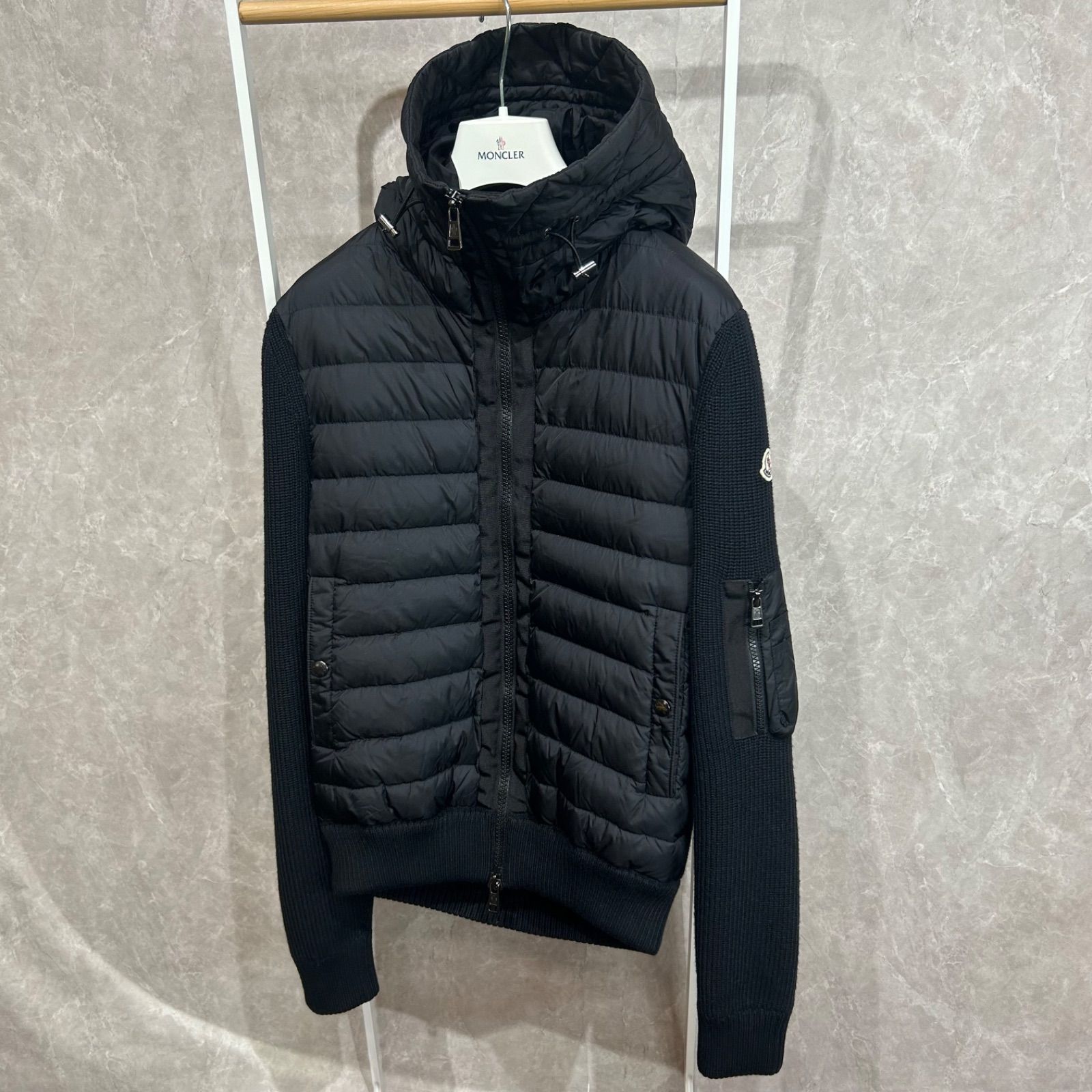 MONCLER モンクレール ハイブリッドダウンジャケット ウール切替 