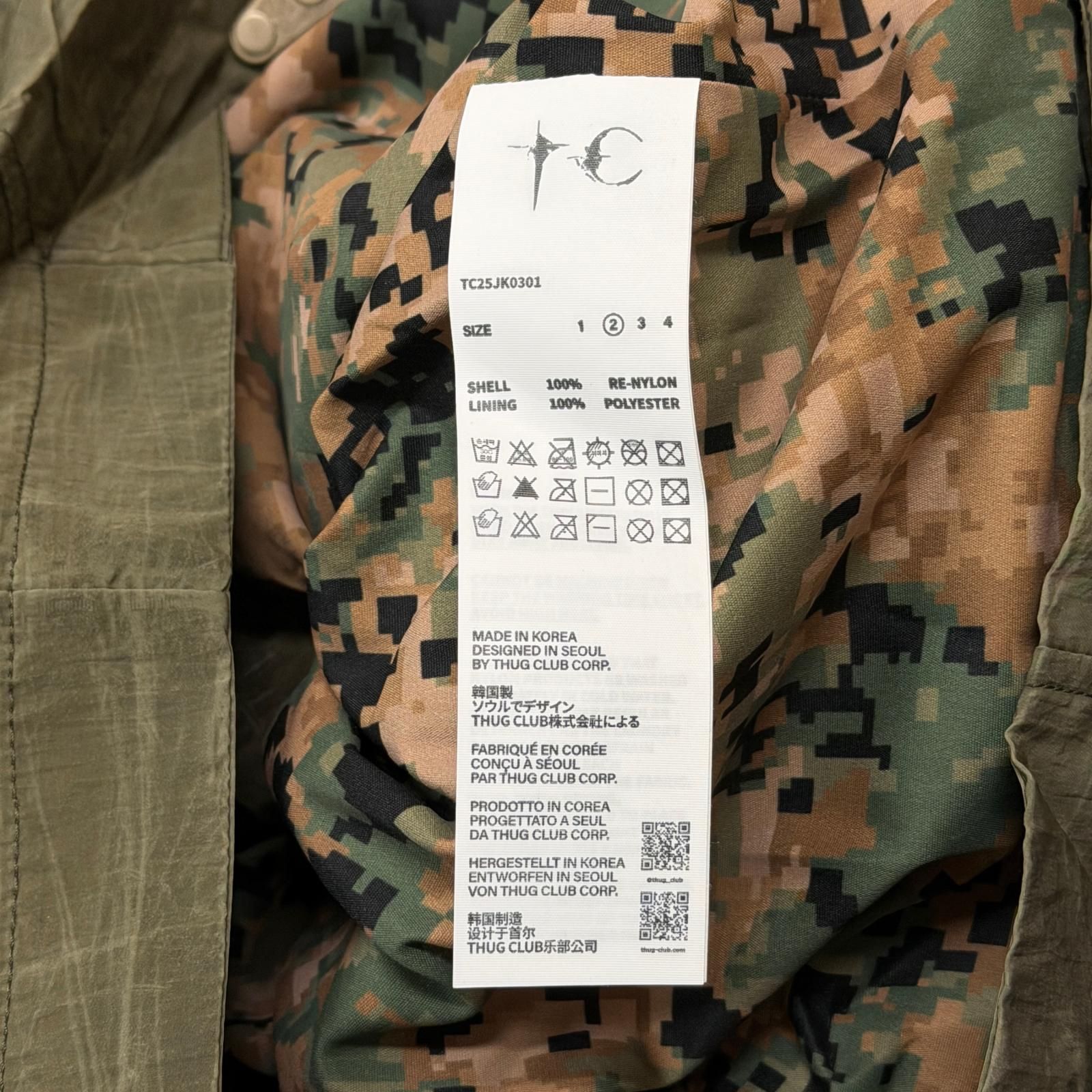 未使用 THUG CLUB 25SS Scarred Bio Soldier Jacket スカーレッド
