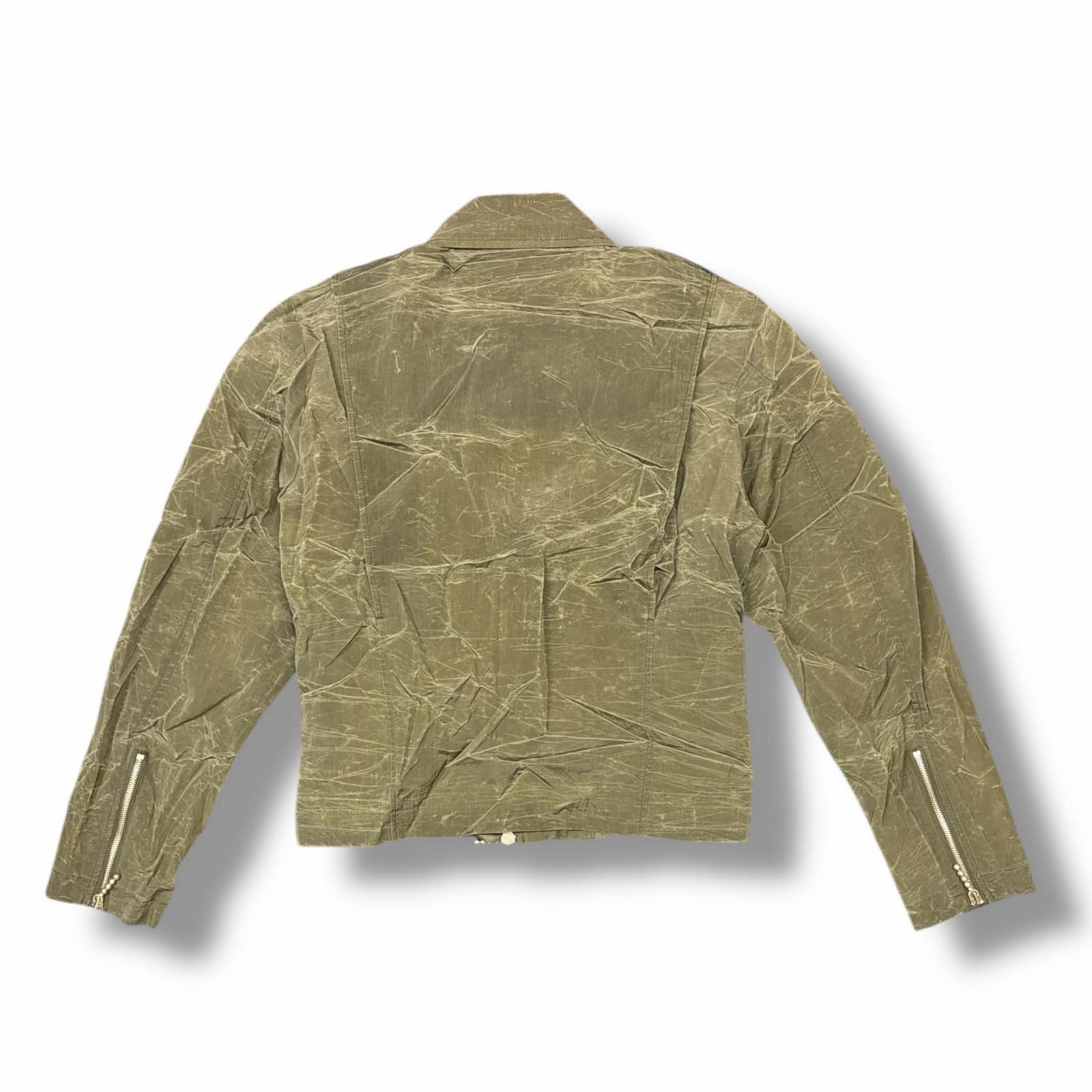 未使用 THUG CLUB 25SS Scarred Bio Soldier Jacket スカーレッド バイオ ソルジャー ジャケット サグクラブ TC25JK0301 カーキ 2 （4586M） 未使用 THUG CLUB 25SS Scarred Bio Soldier Jacket スカーレッド
