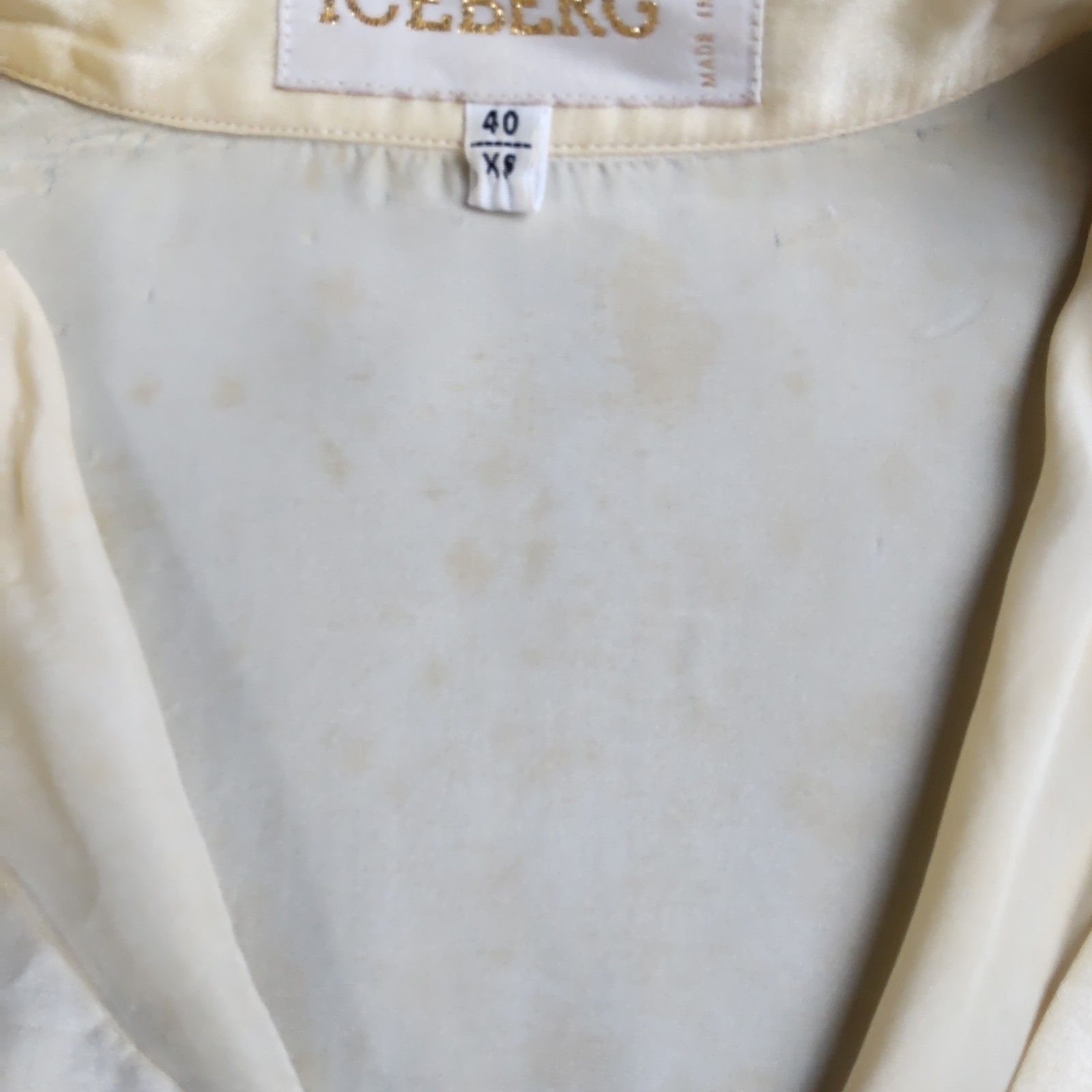 90s/Vintage☆ICEBERG/アイスバーグ☆長袖シャツ/シルク混【レディース