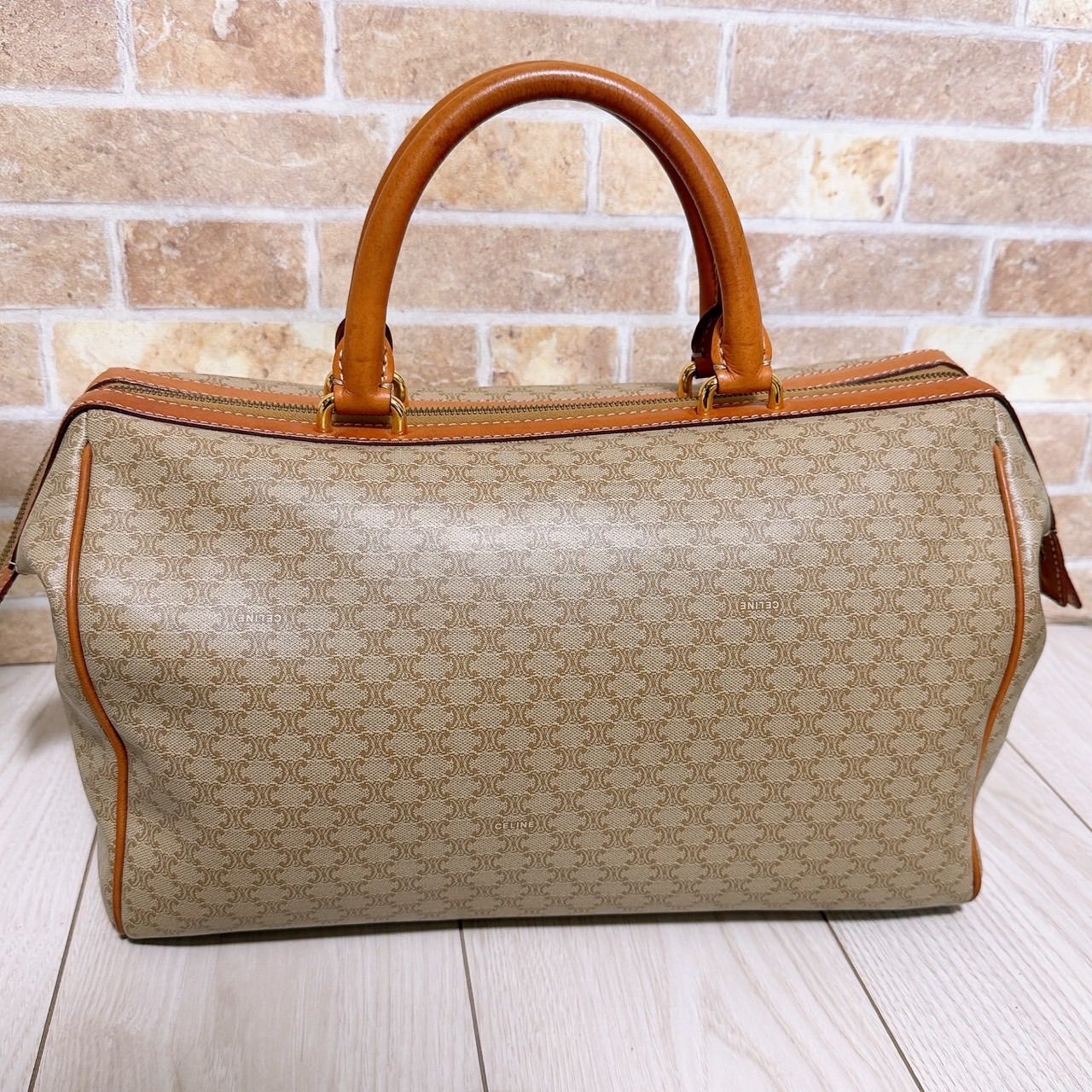 美品)CELINE(セリーヌ)ハンドバッグ マカダム柄 PVC 大きめ 【公式通販】