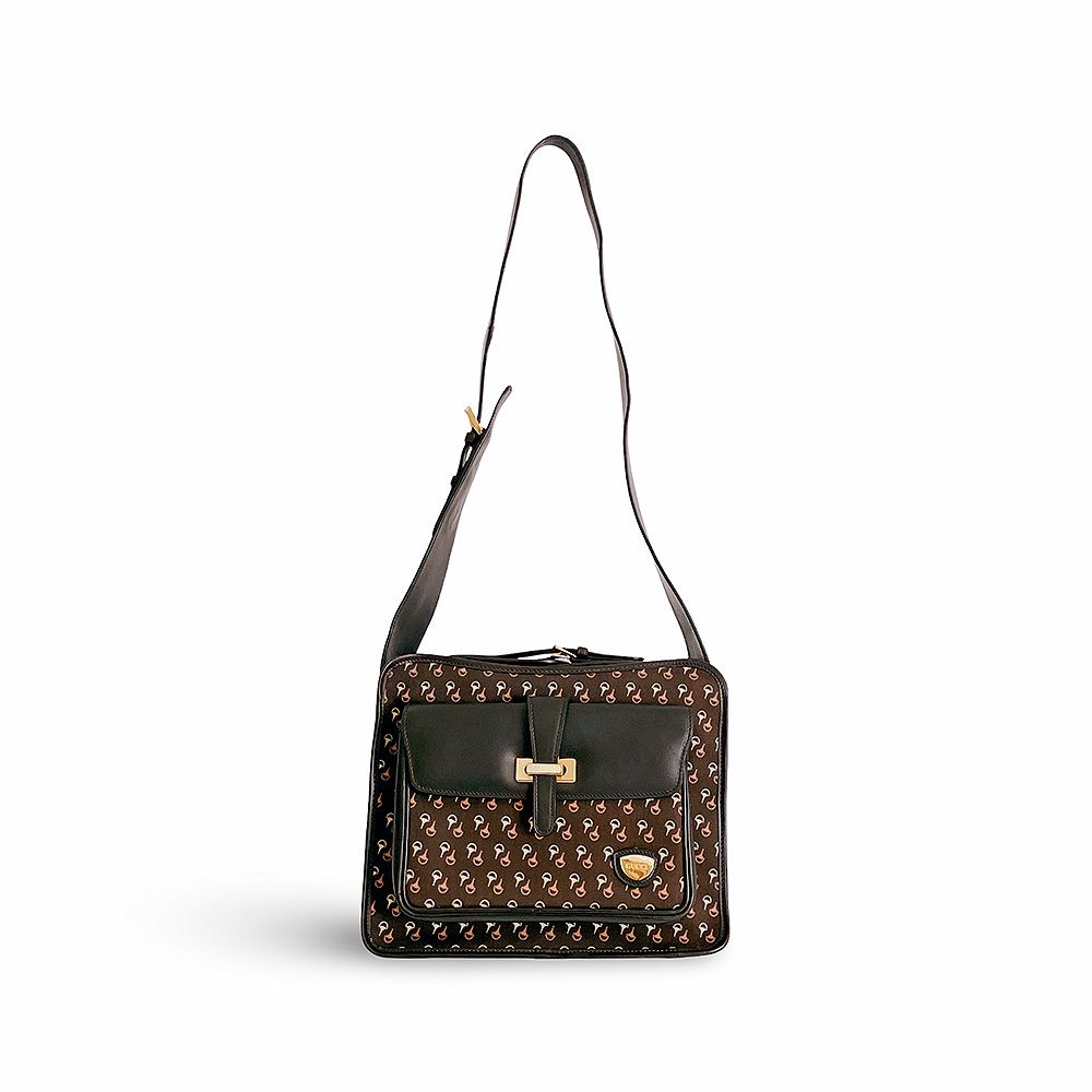 GUCCI グッチ ホースビット 総柄 ワンショルダーバッグ ブラウン