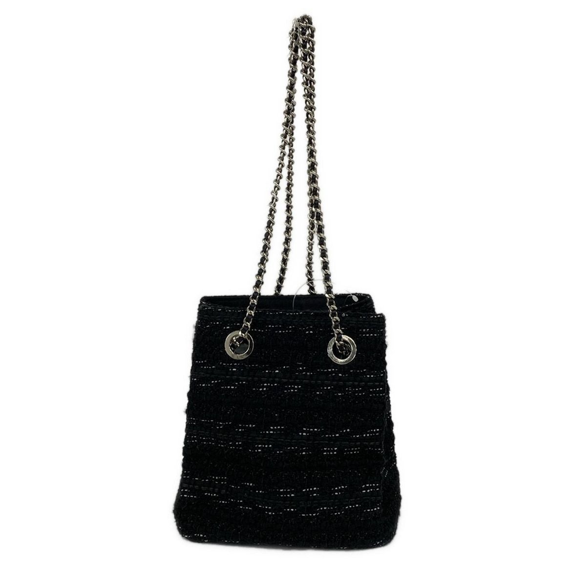 Rene(ルネ) ショルダーバッグ - 黒×白 チェーンショルダー/ラメ - メルカリ