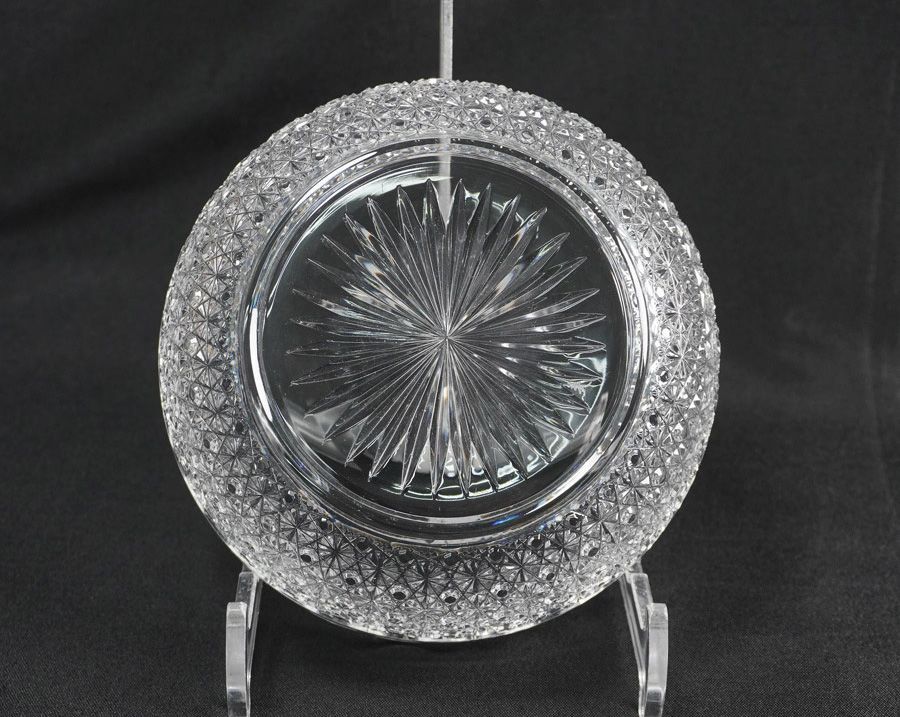 小林英夫 江戸切子 菊籠目紋 輪花鉢 鉢 - メルカリ