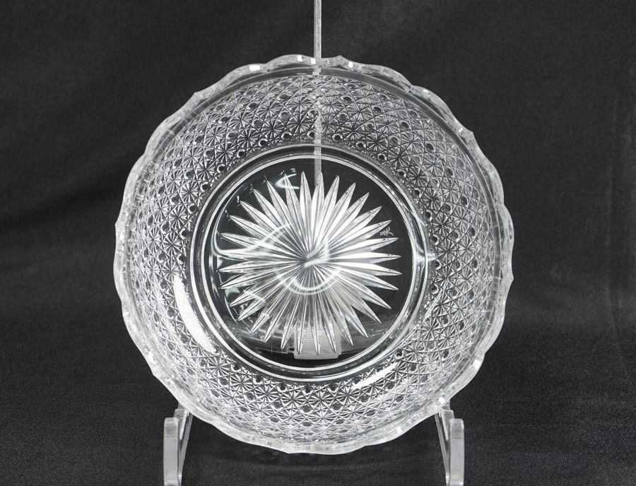 小林英夫 江戸切子 菊籠目紋 輪花鉢 鉢 - メルカリ