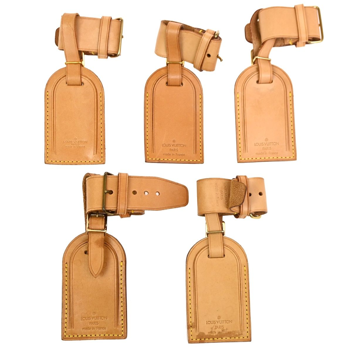 LOUIS VUITTON ルイヴィトン ネームタグ ポアニエ ハンドルホルダー 5個セット 08BS295