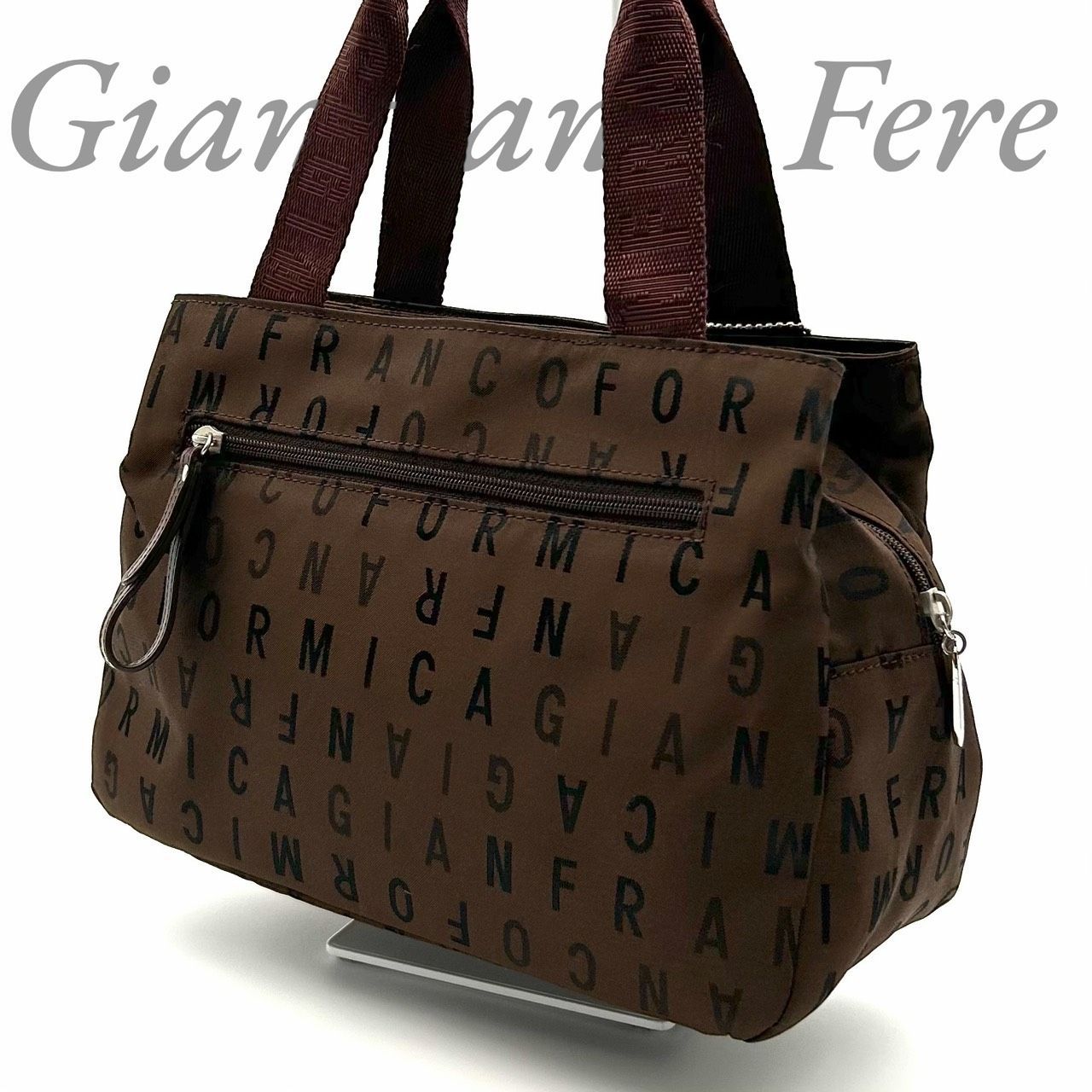 B4538】 Gianfranco Ferre ジャンフランコフェレ ハンドバッグ Formica