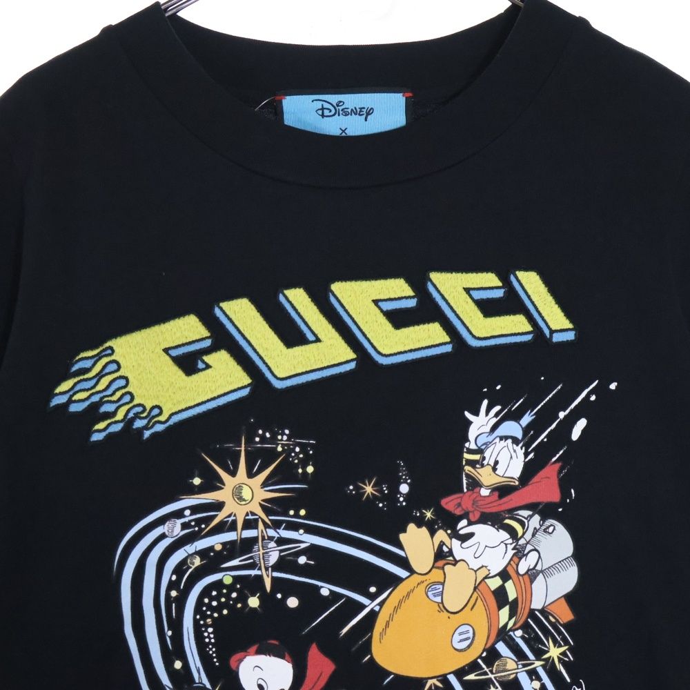 GUCCI (グッチ) ×Disney Donald Duck Rocket T-Shirt ディズニー 刺繍