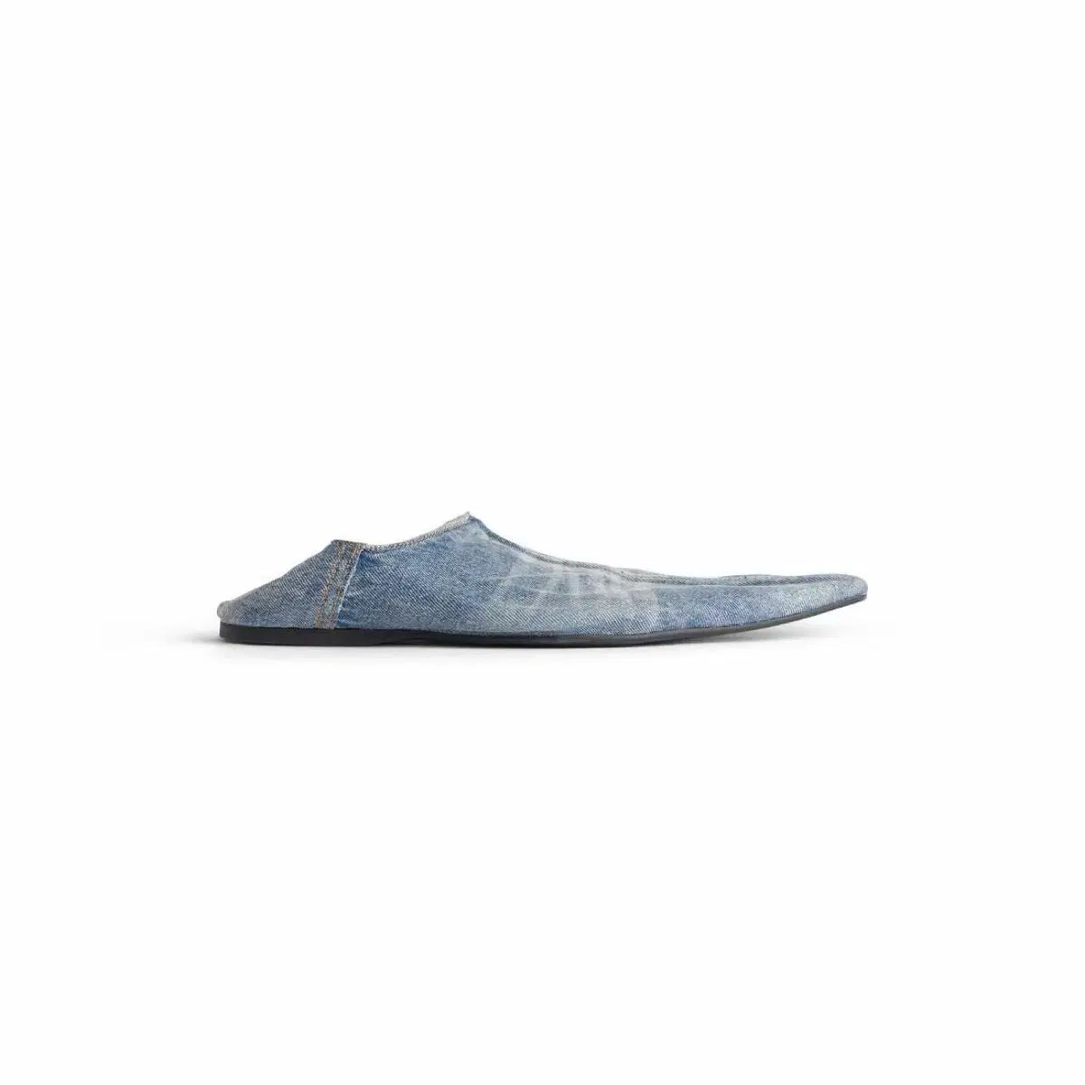 バレンシアガ デニム フラット ミュール シューズ 41 BALENCIAGA 