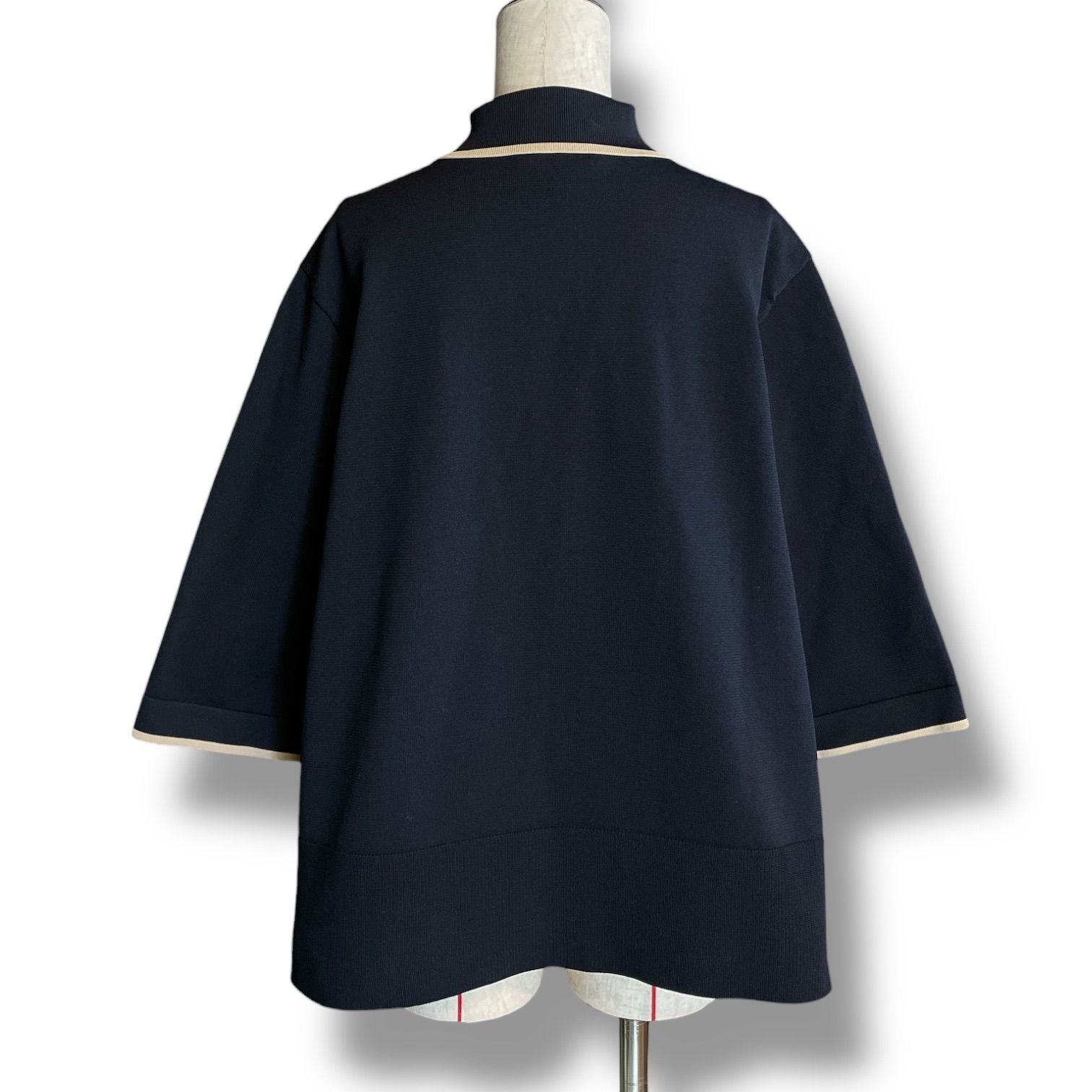 UNITED ARROWS ユナイテッドアローズ ミニマルフリルポロニット