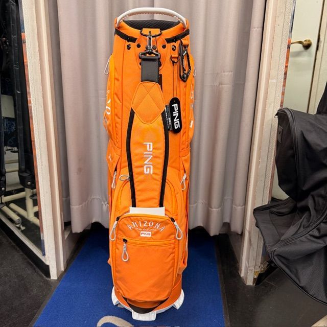  Cb 未使用品 PING ピン CB-U2503 アリゾナカジュアル 9型 メンズ キャディバッグ オレンジ ゴルフ 葛西店 練習用ボール ゴルフバッグ キャディバッグ ゴルフ