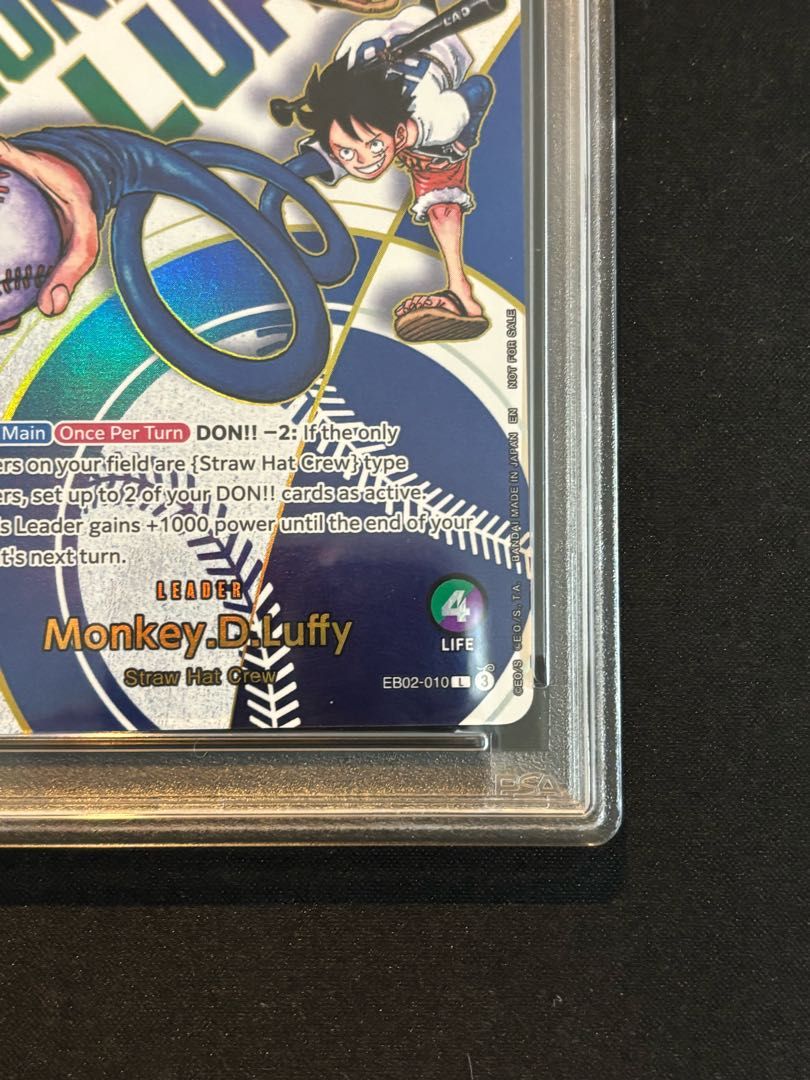 PSA10】モンキー・D・ルフィ(英語版/ドジャース) PROMO EB02-010 1枚
