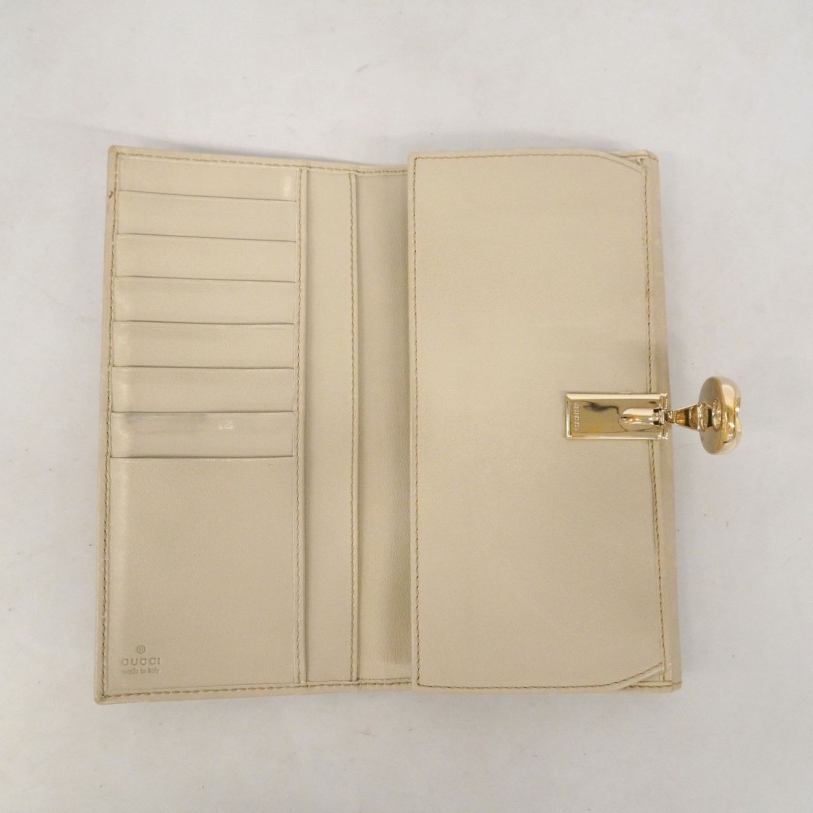 専用ページ グッチ(Gucci) グッチ 長財布 グッチシマ 159641 レザー ベージュ