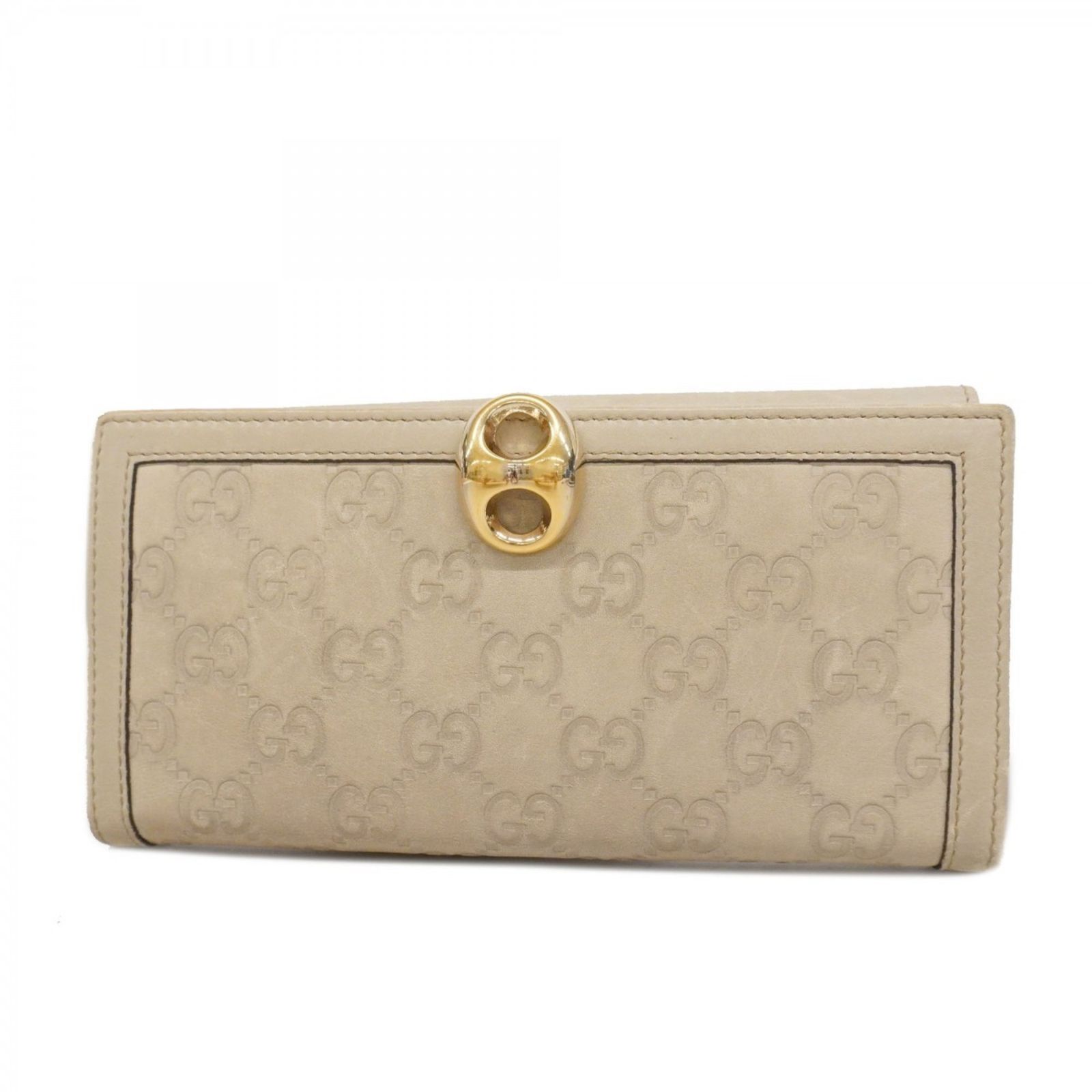 専用ページ グッチ(Gucci) グッチ 長財布 グッチシマ 159641 レザー ベージュ