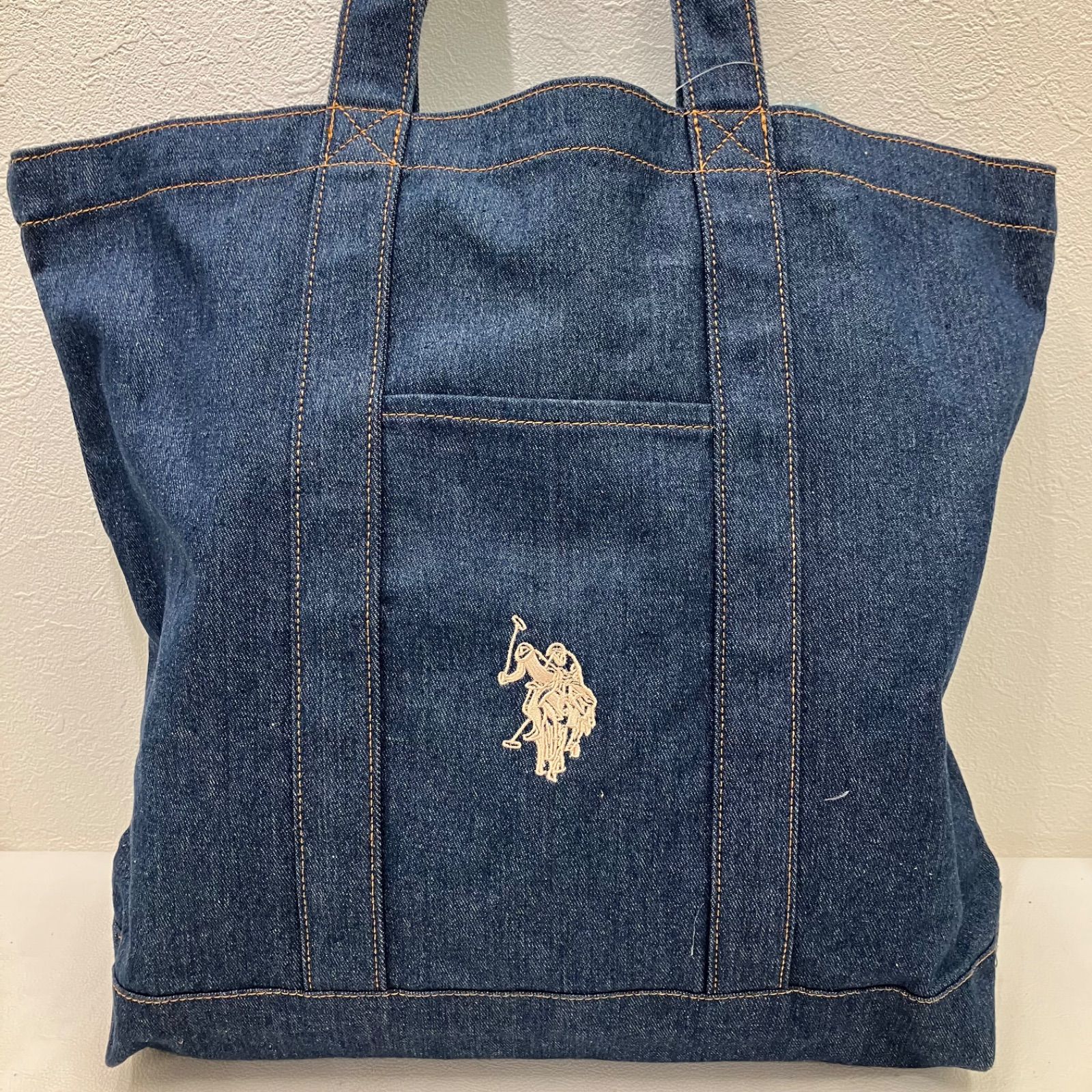 9840 U.S. POLO ASSN.ユーエスポロアッスン デニム トートバッグ 