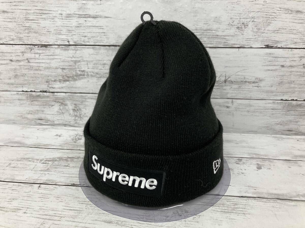 supreme×NEW ERA／ニット帽／ブラック／World Famous Era New