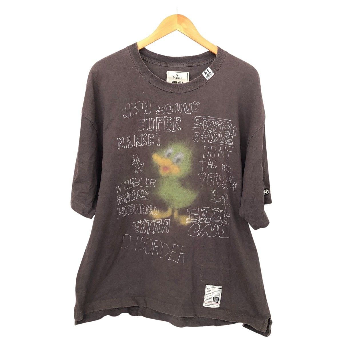 □□MAISON MIHARA YASUHIRO Tシャツ ダックプリントディストレスドT 