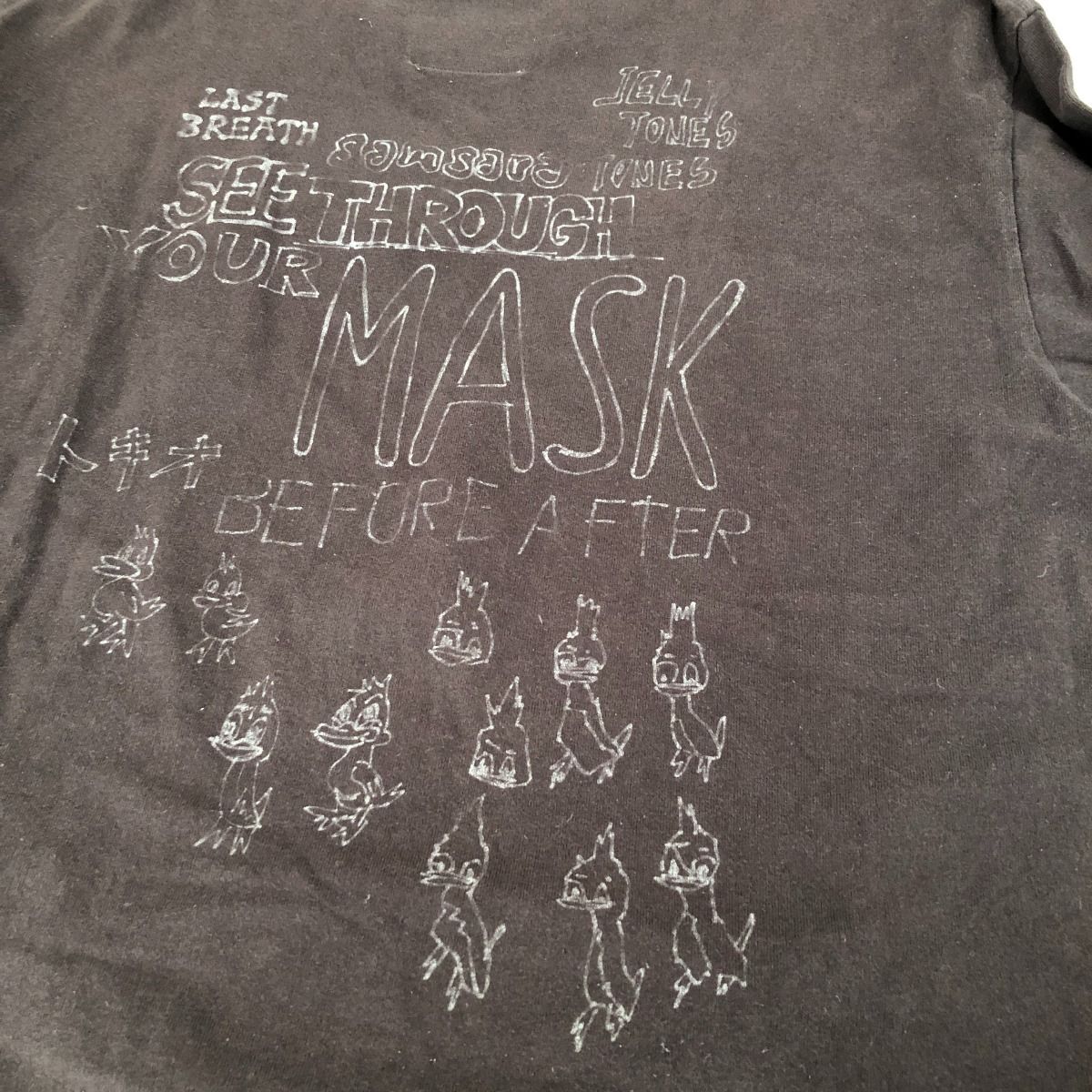 □□MAISON MIHARA YASUHIRO Tシャツ ダックプリントディストレスドT 
