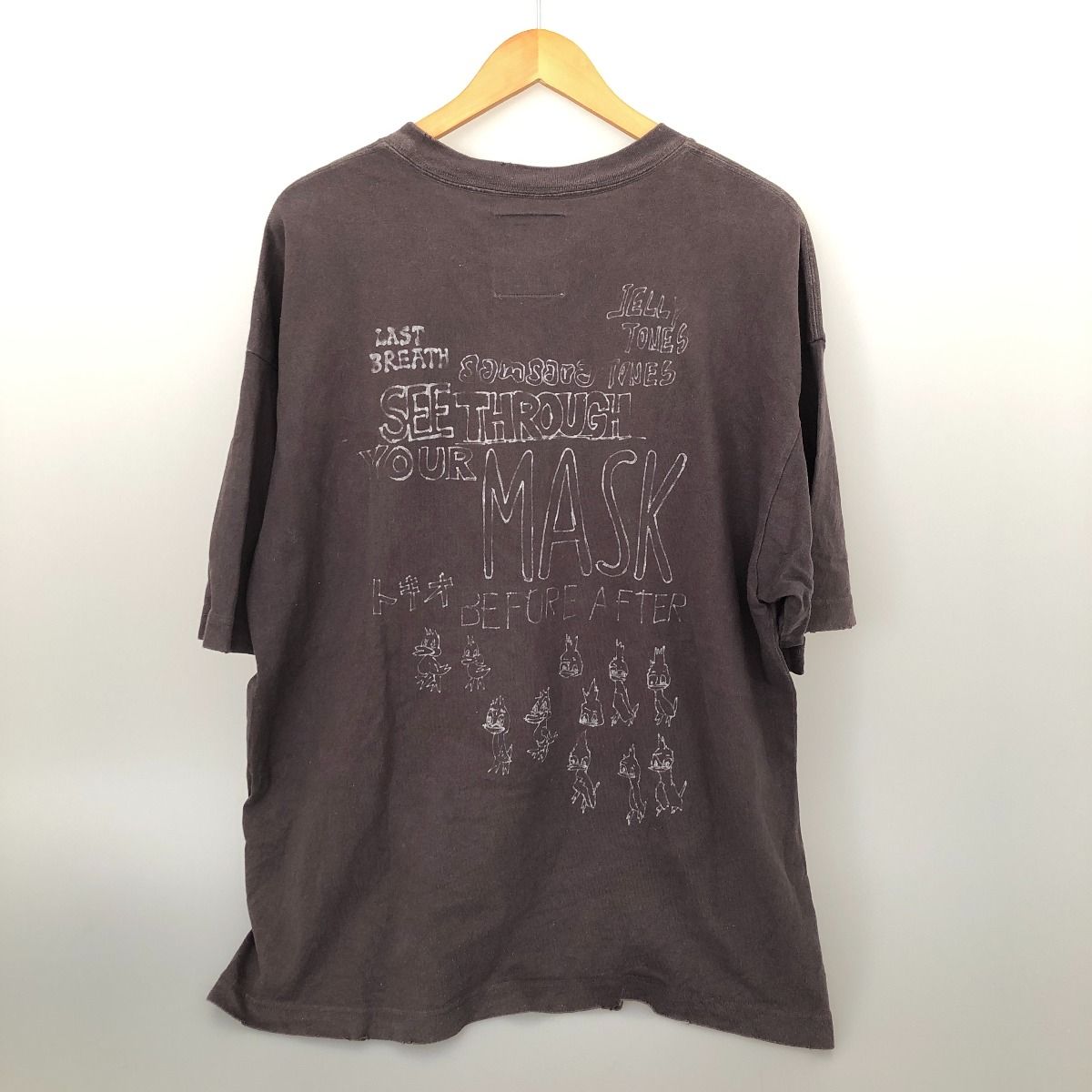 □□MAISON MIHARA YASUHIRO Tシャツ ダックプリントディストレスドT 