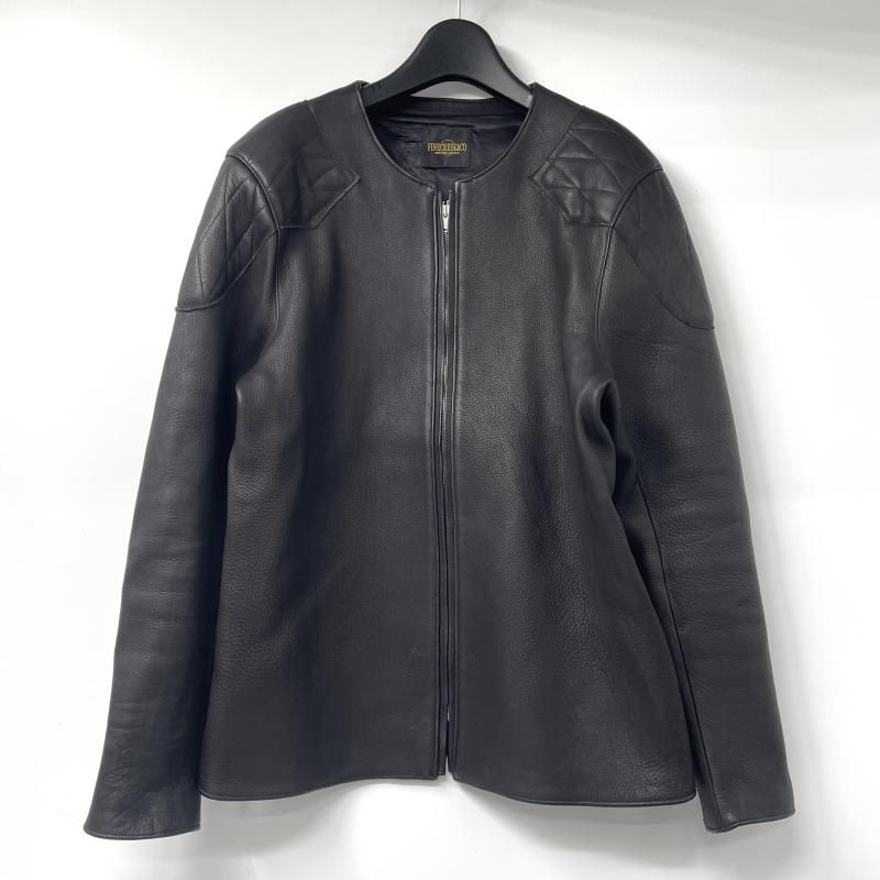 中古】FINE CREEK LEATHERS Bad Deer ディアスキン ノーカラー