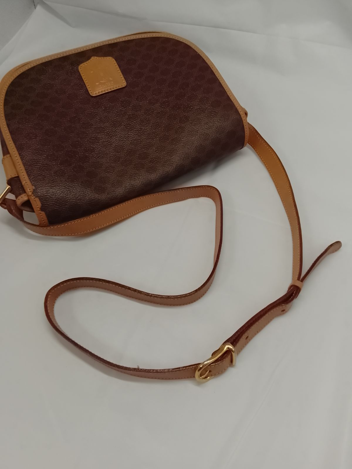 AQE06 セリーヌ 極美品 マカダム ショルダーバッグ トリオンフ