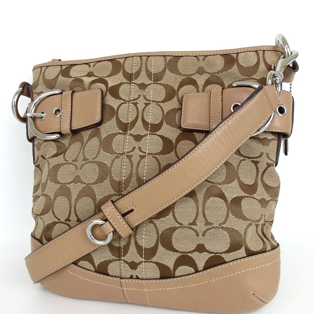 COACH コーチ シグネチャー ショルダーバッグ キャンバス 17-525(9 