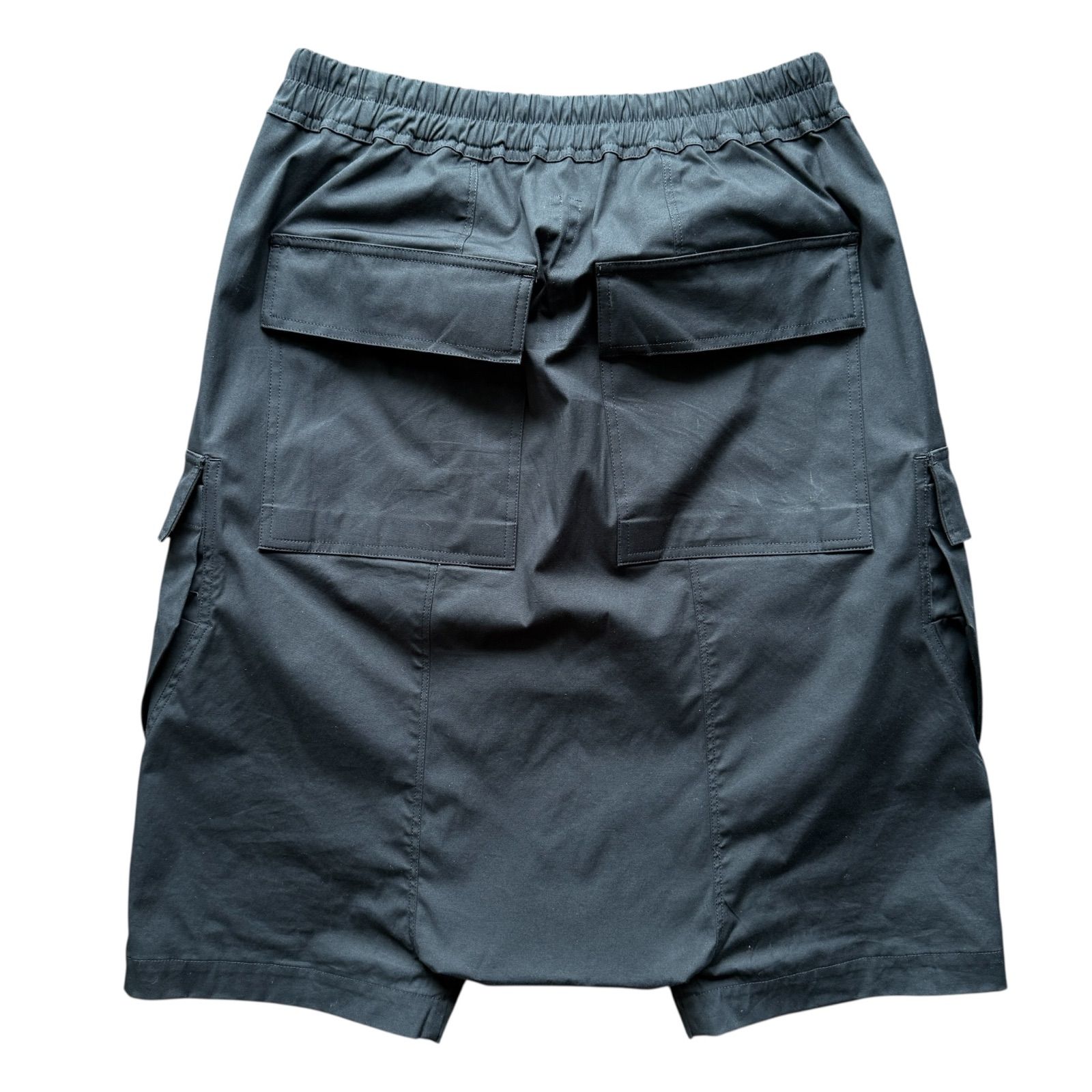 Rick Owens 23SS EDFU Drawstring Pods Shorts RU01C4389 -TE Black 46 