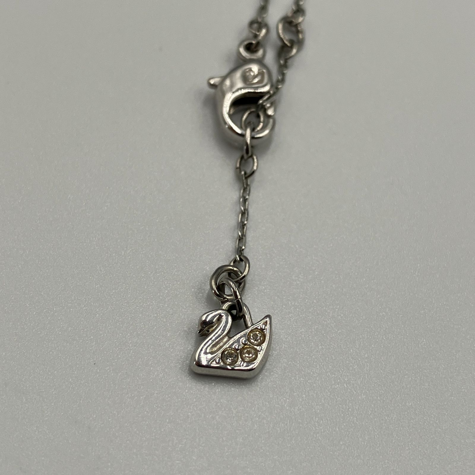 0213-12【美品】スワロフスキー ダブルスター 星 ネックレスコンビ 