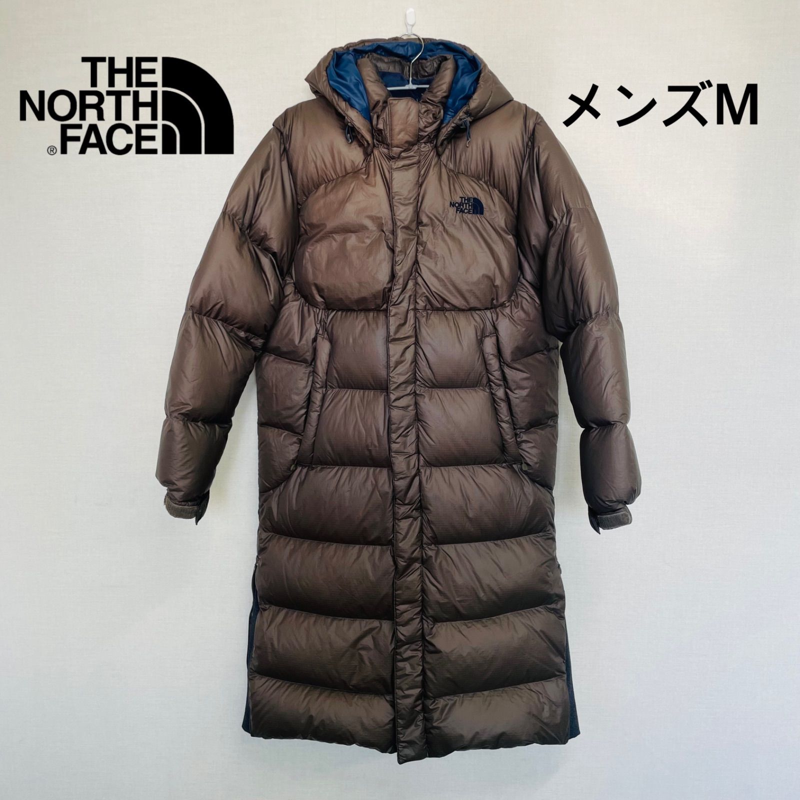 ♦️美品♦️ノースフェイス　ダウンロングコート　希少カラー メンズM サイドベント ♦️美品♦️ノースフェイスダウンロングコート希少カラー メンズM