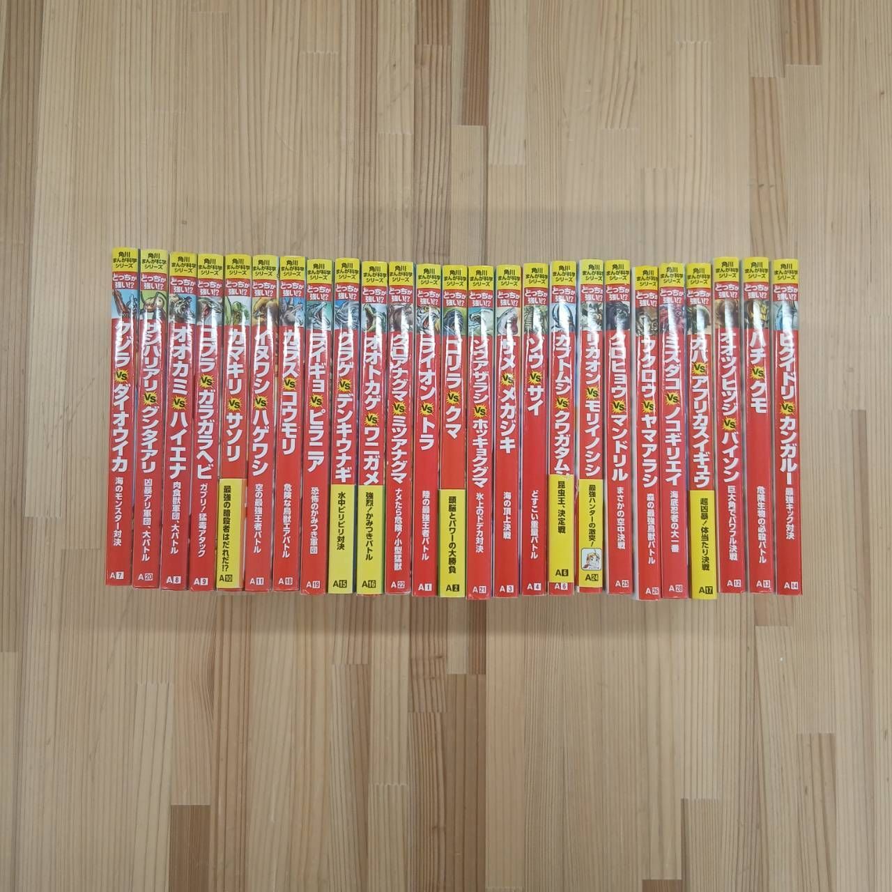 【学習マンガ】角川まんが科学シリーズどっちが強い?シリーズ全25冊セット
