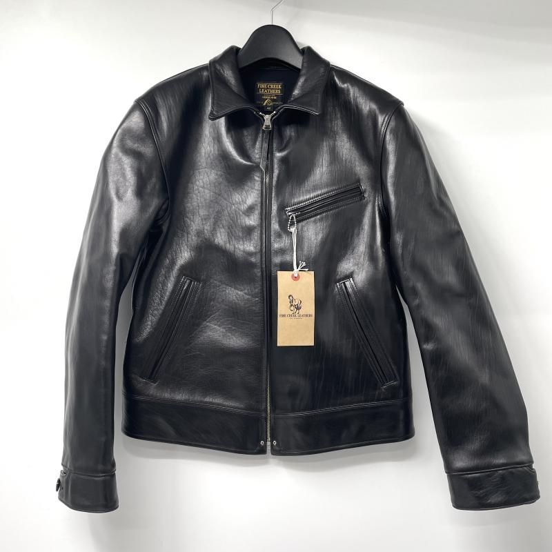 中古】FINE CREEK LEATHERS Anne シングルライダースジャケット サイズ