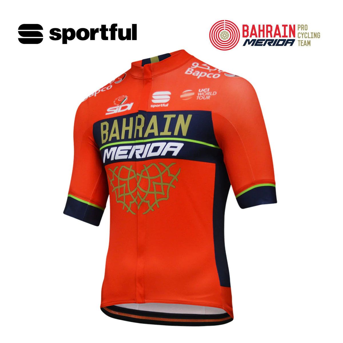 【新品】Sportful BAHRAIN MERIDA スポーツフル バーレン・メリダ 半袖ジャージ(プロ選手モデル)