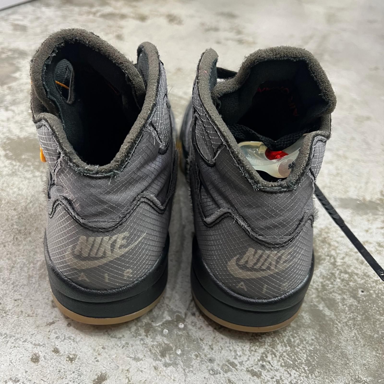国内正規 NIKE × OFF-WHITE Air Jordan 5 BlackMuslin エアジョーダン5 