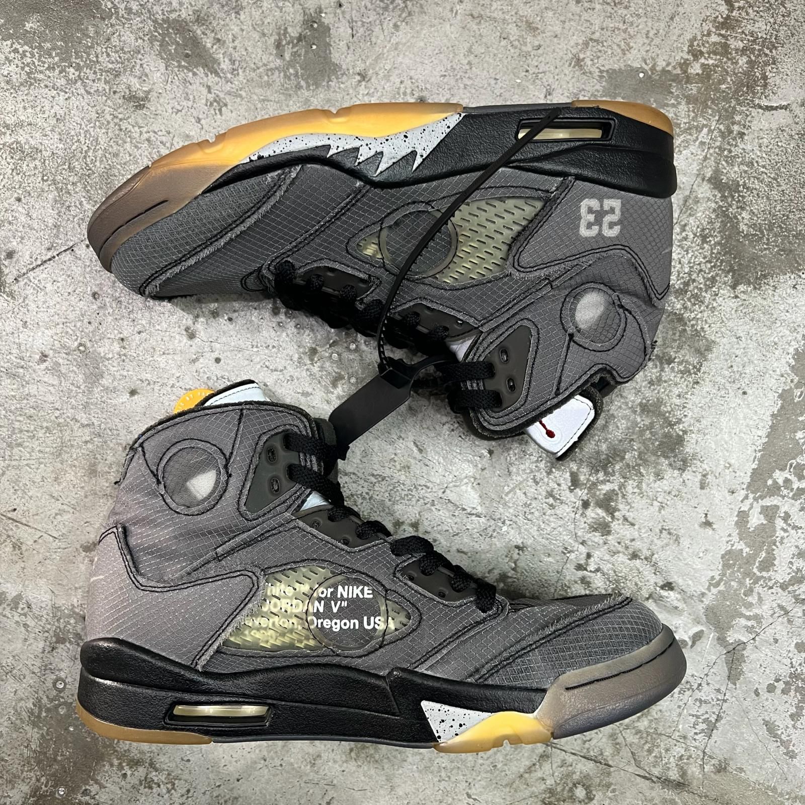 国内正規 NIKE × OFF-WHITE Air Jordan 5 BlackMuslin エアジョーダン5 