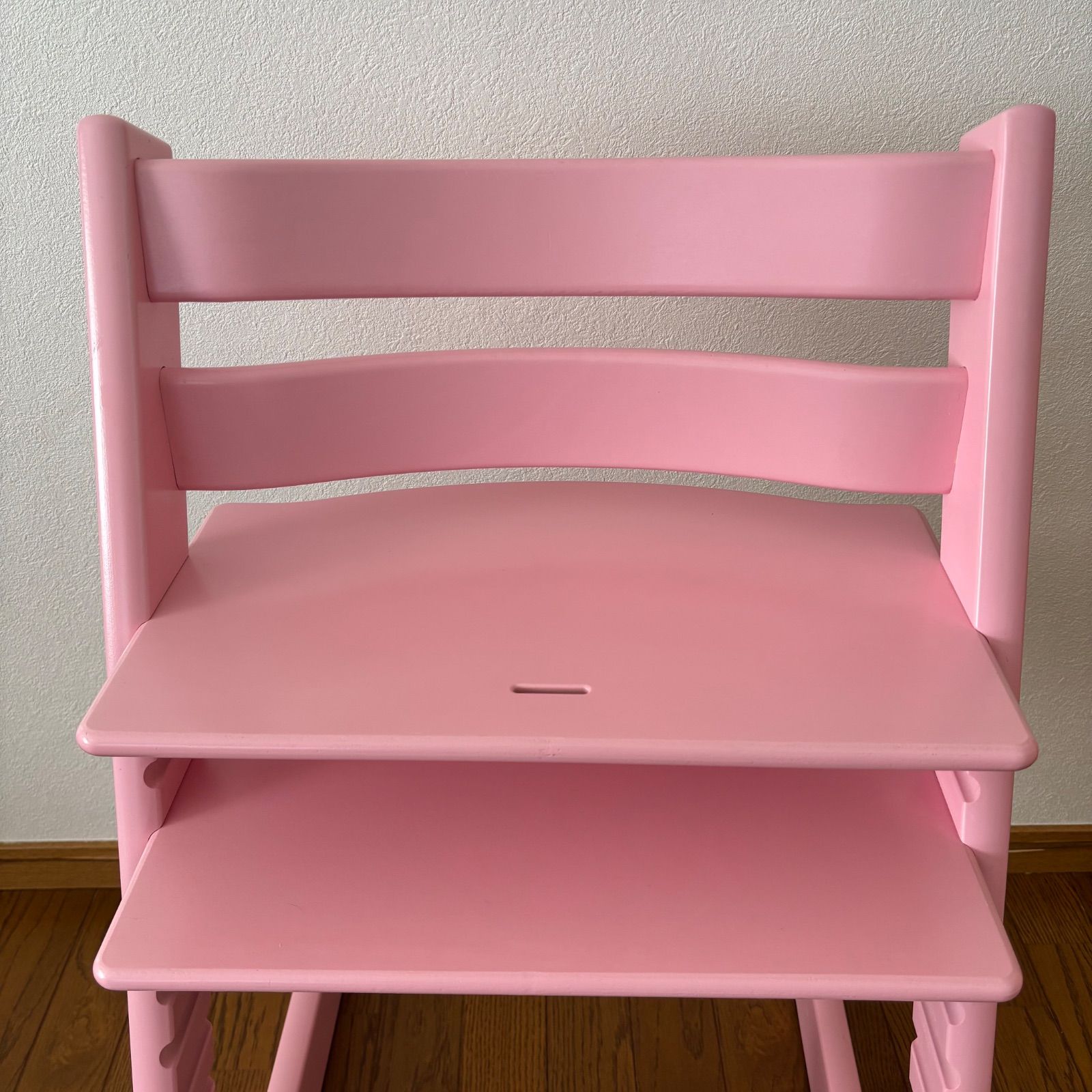 美品＊ストッケ トリップ トラップ ピンク ベビーチェア S/N.6 - メルカリ