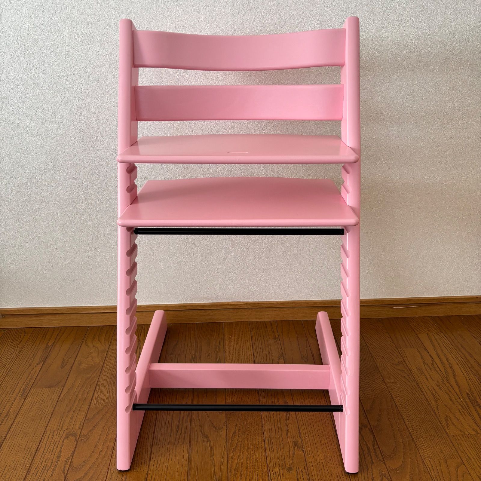 ストッケ　トリップ トラップ　ベビーチェア+ベビーセット　ピンク　S/N.6 美品＊ストッケ トリップ トラップ ピンク ベビーチェア S/N.6 - メルカリ
