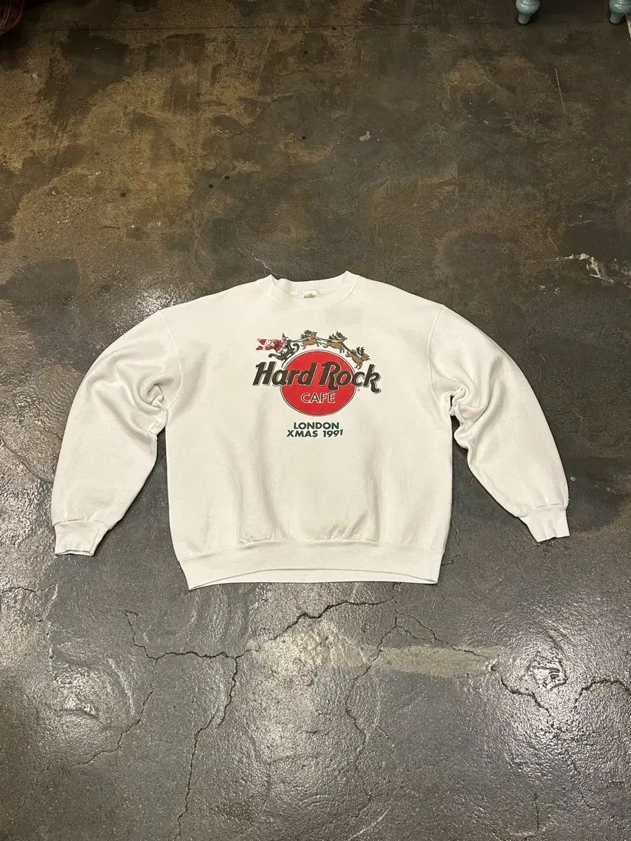 90s Hard Rock Cafe ハードロック ロンドン Xmas スウェットシャツ L 