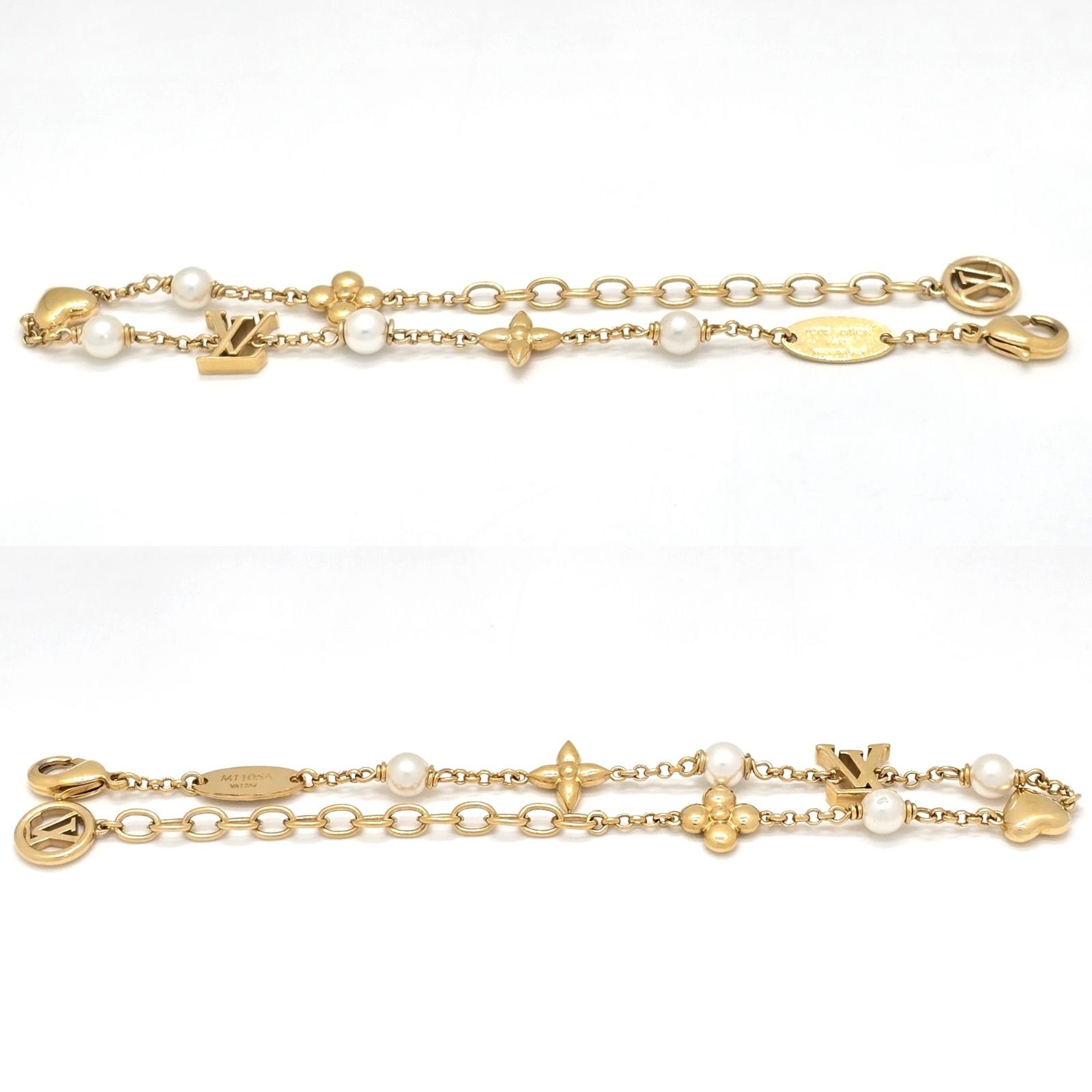 LOUIS VUITTON ルイヴィトン M1105A ブレスレット・LV ハート 全長23.8 