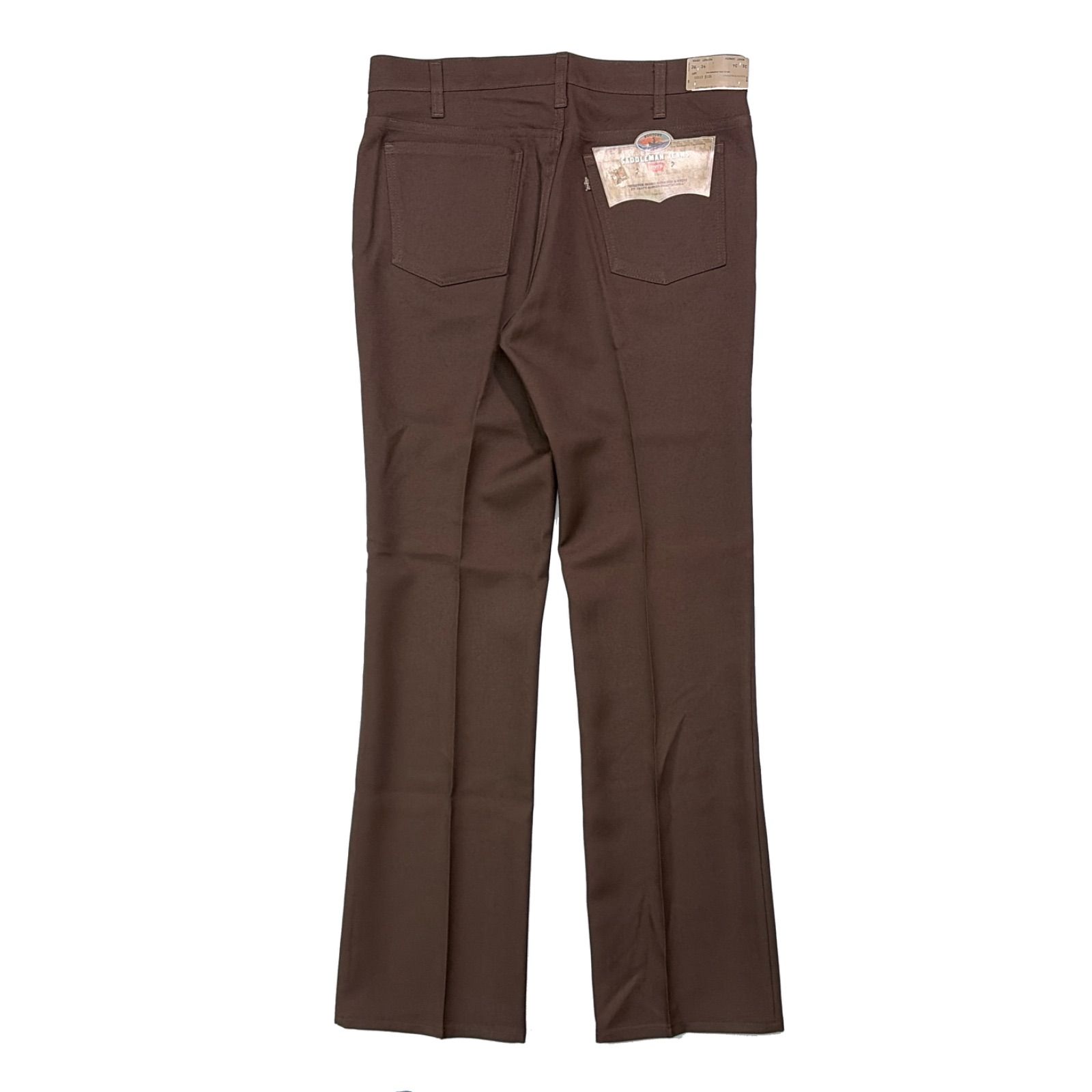 デッドストック 80s LEVIS リーバイス 517 スタプレ パンツ 茶 W36