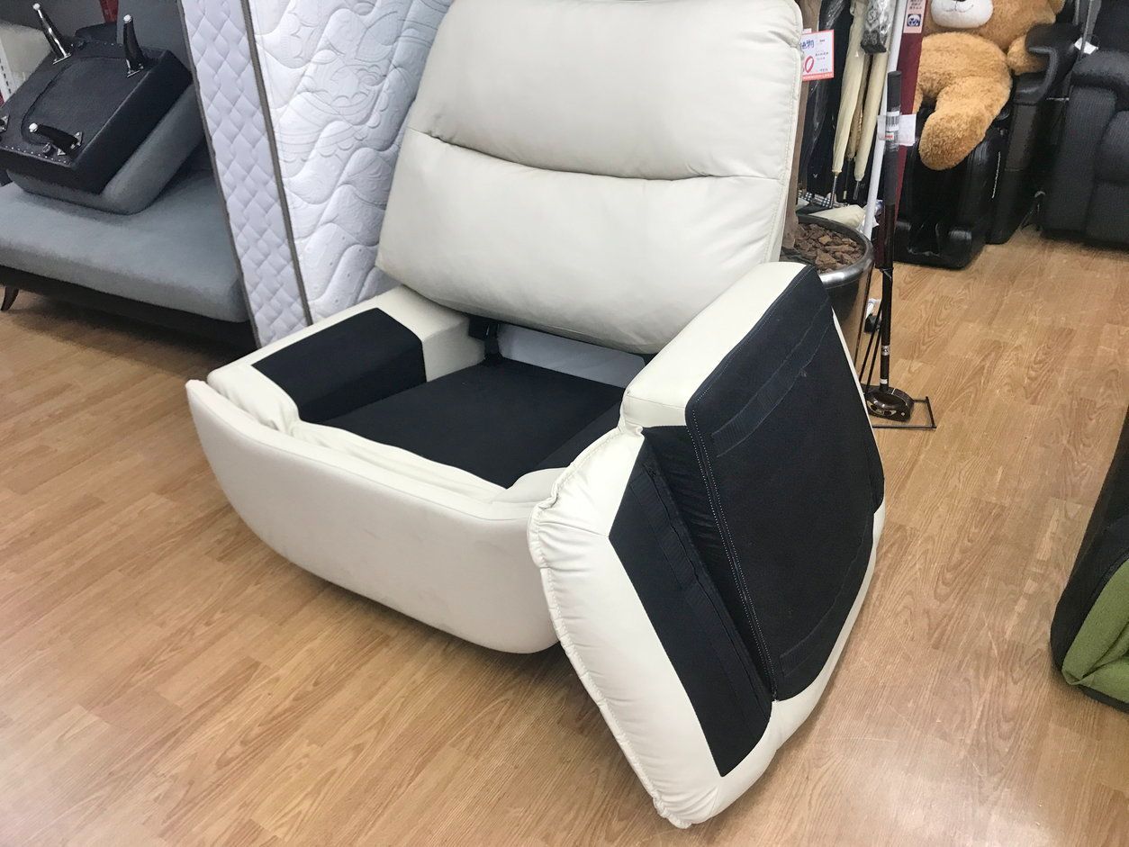 FlexiSpot リクライニングソファ Lotus XC6 ホワイト レザー ［静岡市 