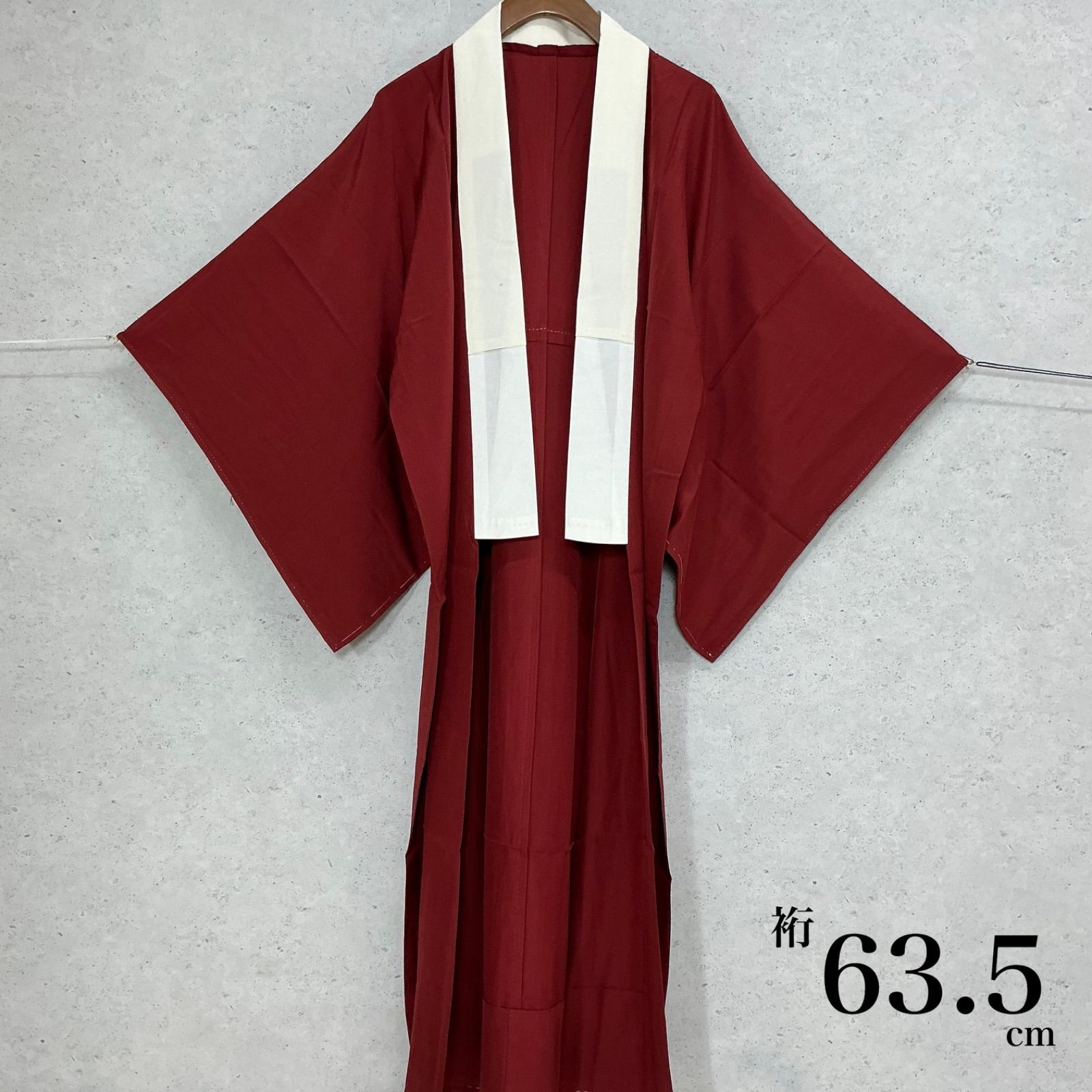 kimono+one◇美品◇長襦袢◇仕付け糸付き◇白半衿付き◇単衣◇袖無双